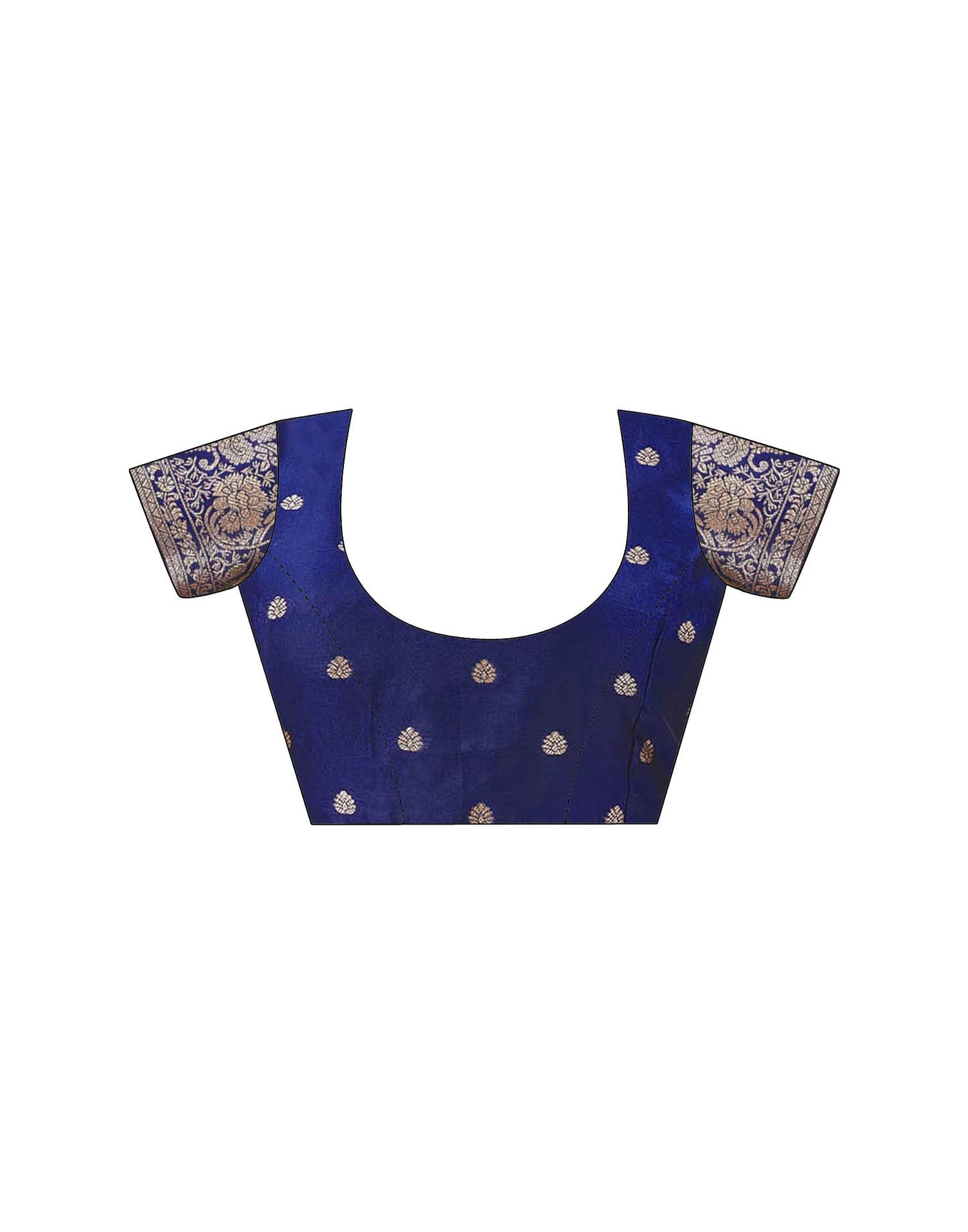 Blue Silk Woven Banarasi Saree