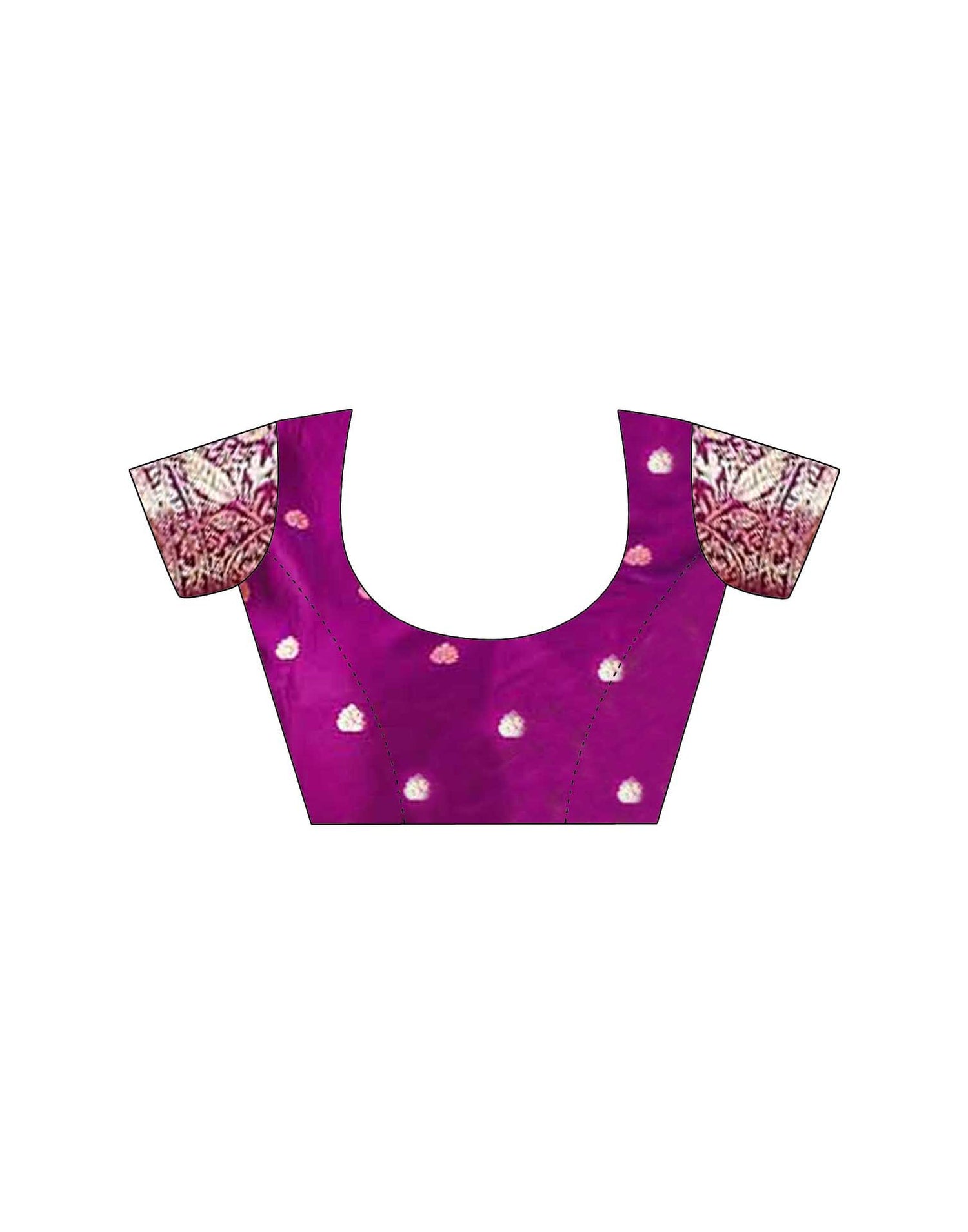 Purple Silk Woven Banarasi Saree