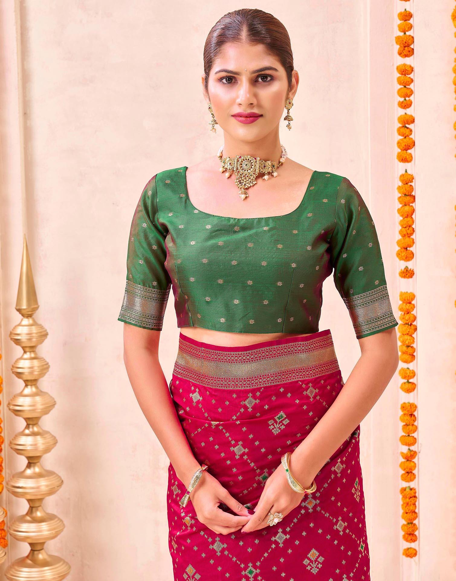 Red Silk Woven Patola Saree