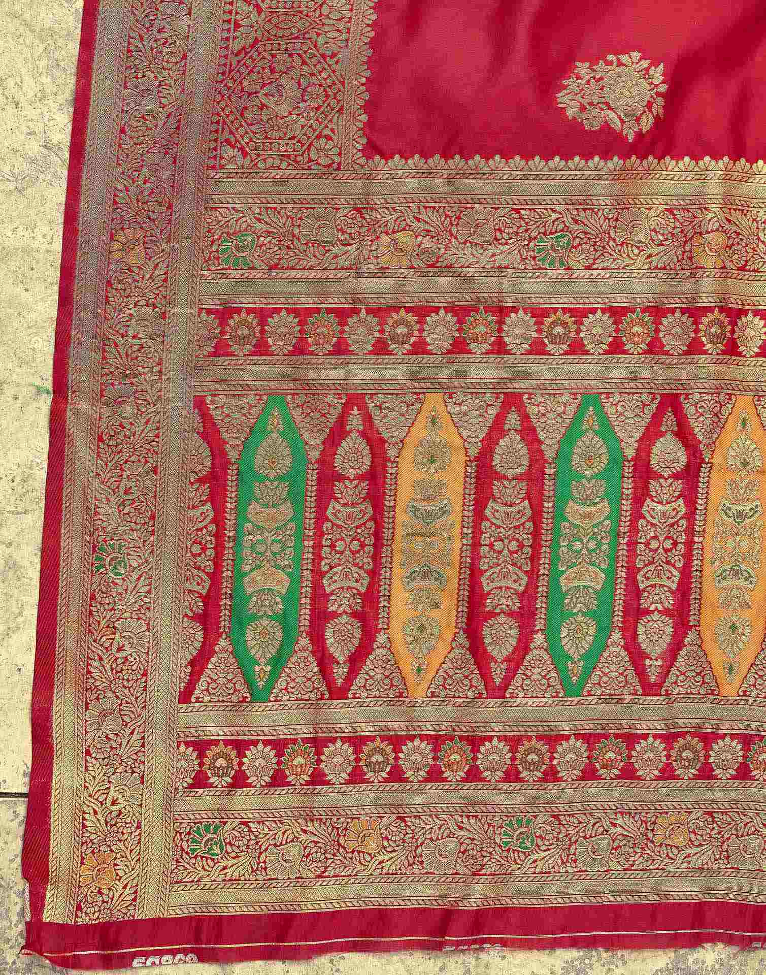 Red Silk Woven Banarasi Saree