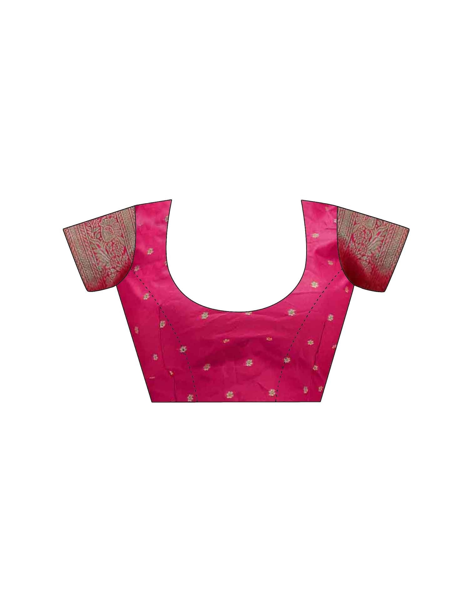 Moss Green Silk Woven Banarasi Saree