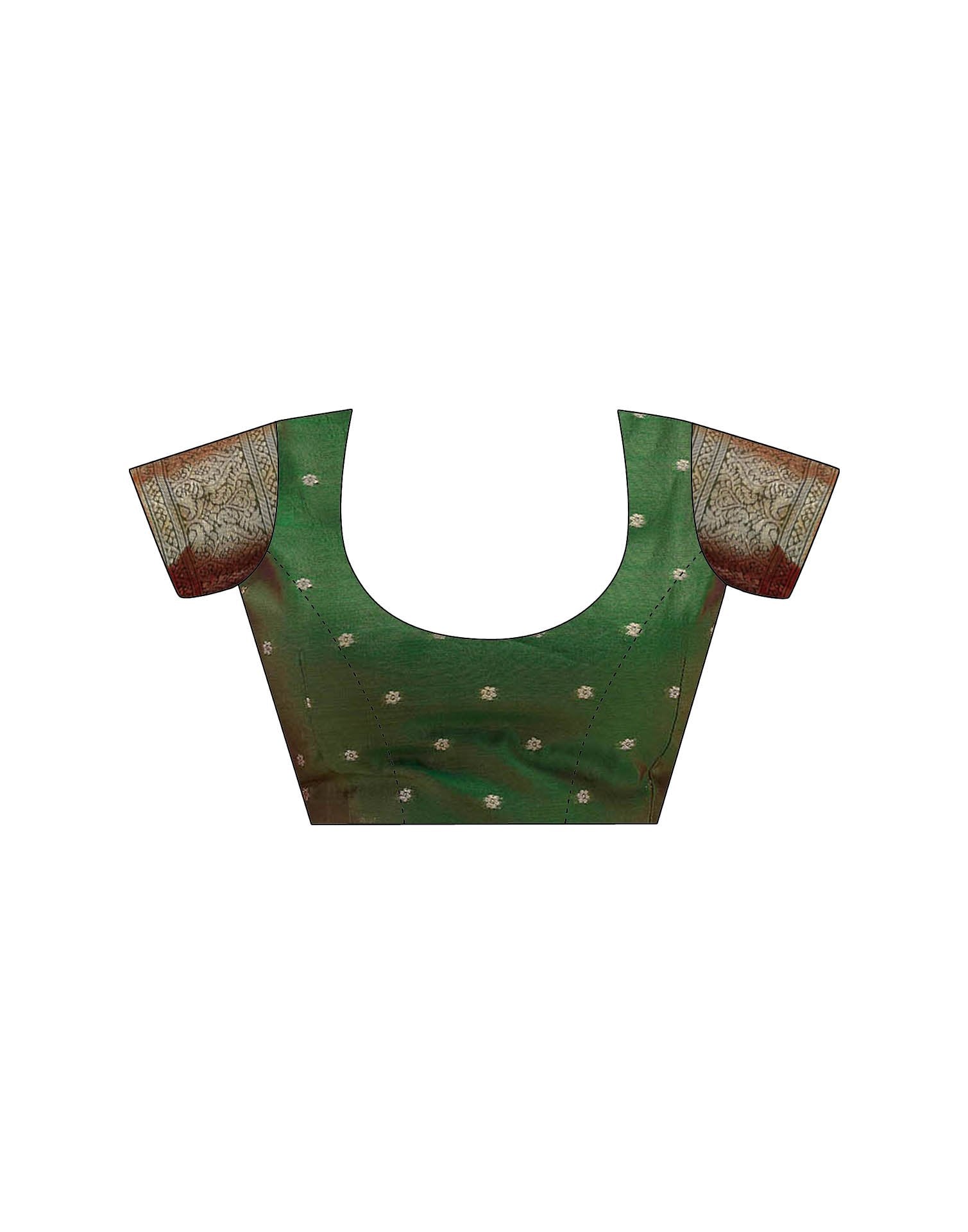 Red Silk Woven Banarasi Saree