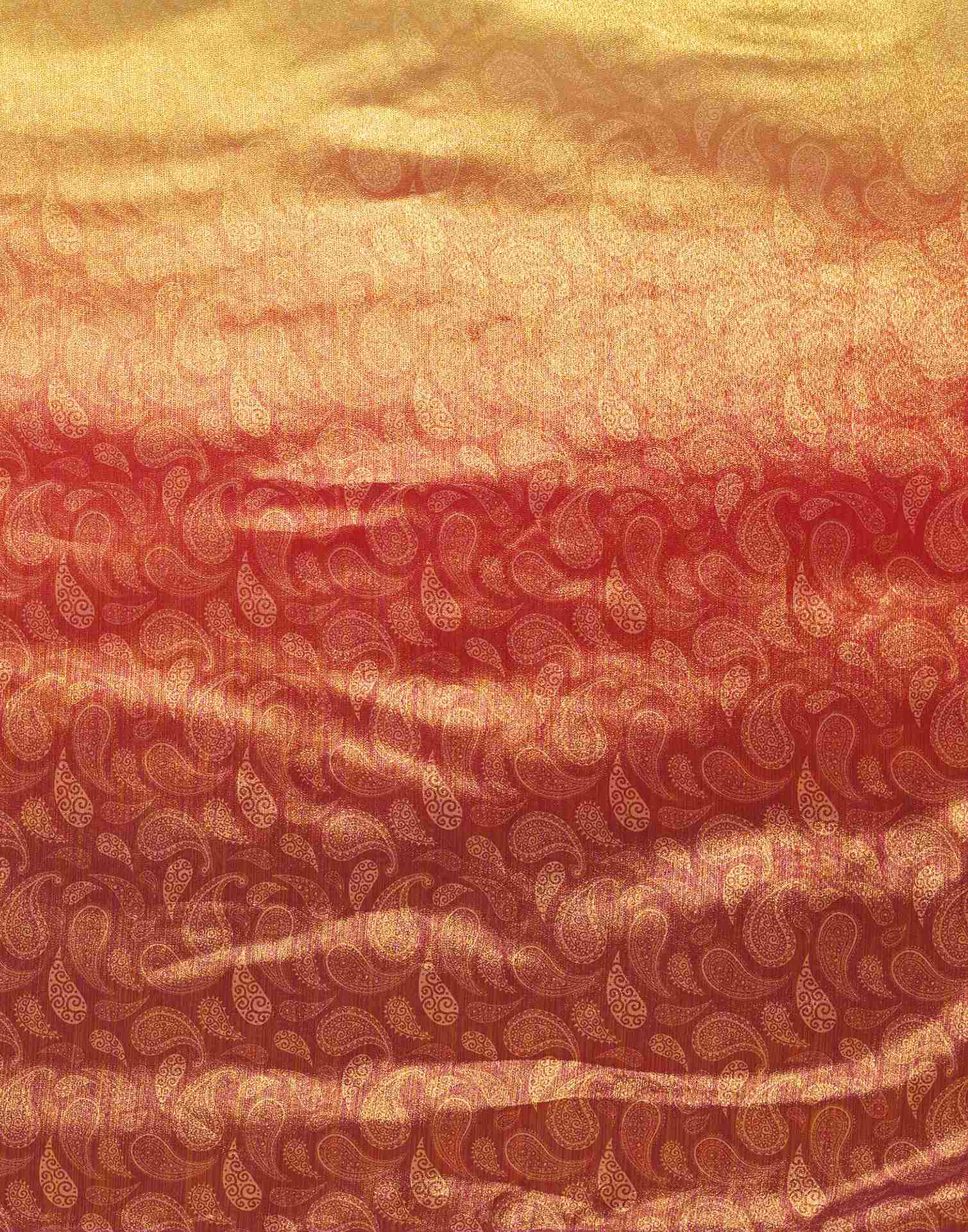 Red Silk Printed Saree