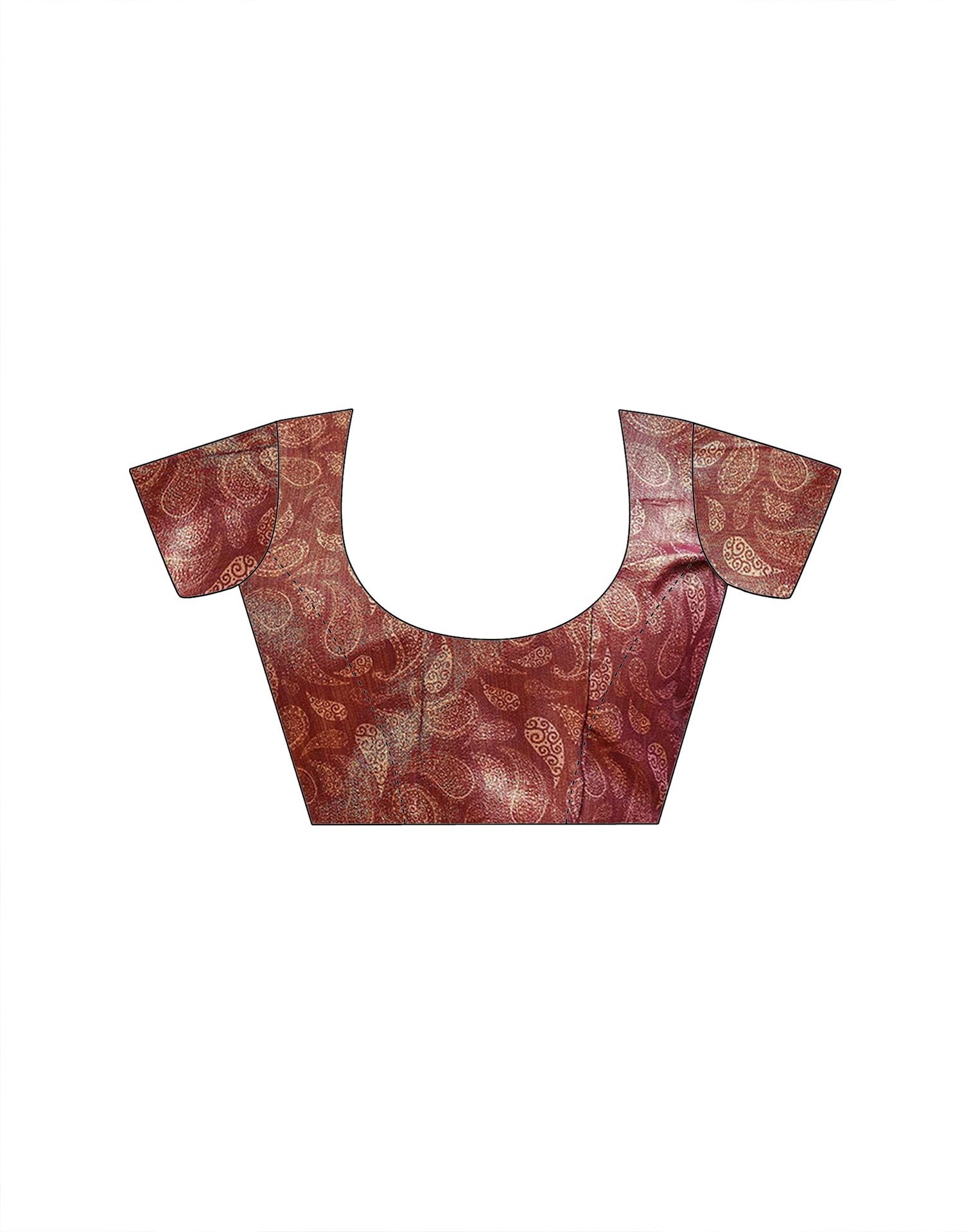 Red Silk Printed Saree