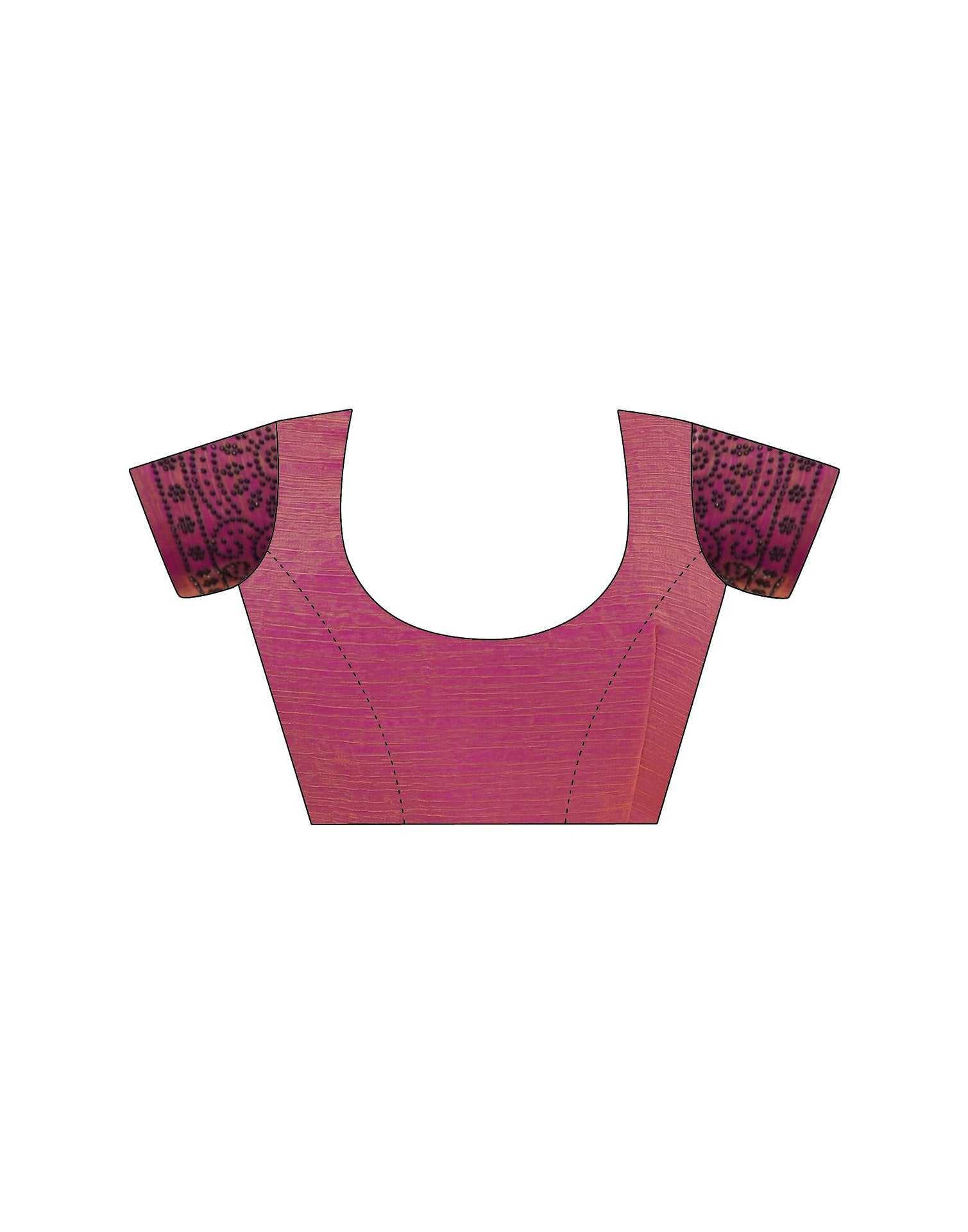 Pink Shimmer Stone Work Swarovski Saree