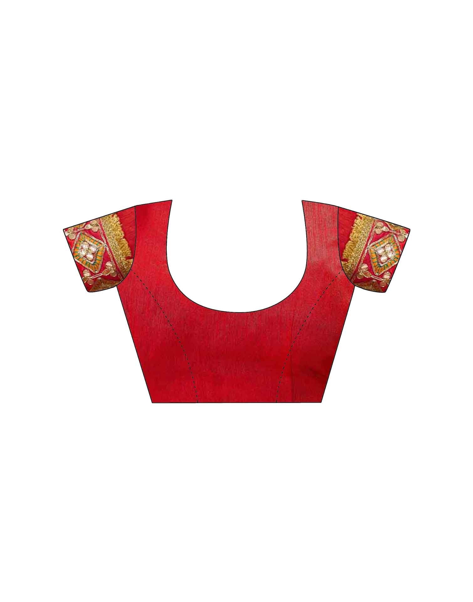 Pink Georgette Bandhani Printed Saree