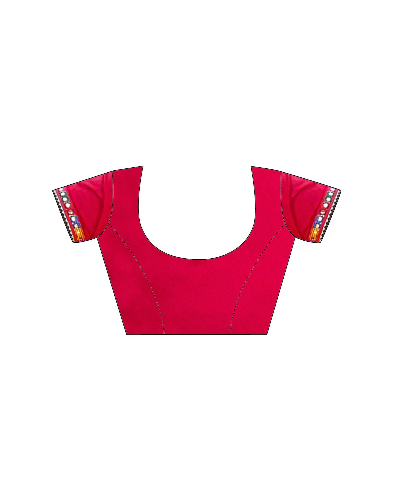 Maroon Georgette Printed Bandhani Saree