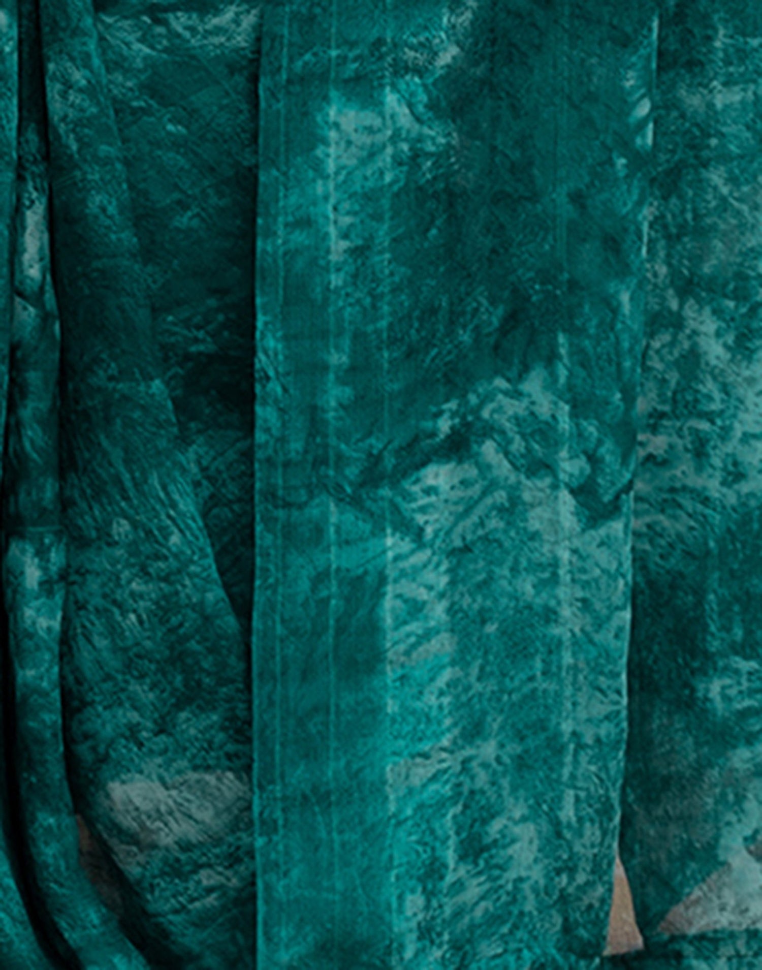 Ready To Wear Teal Green Georgette Printed Saree