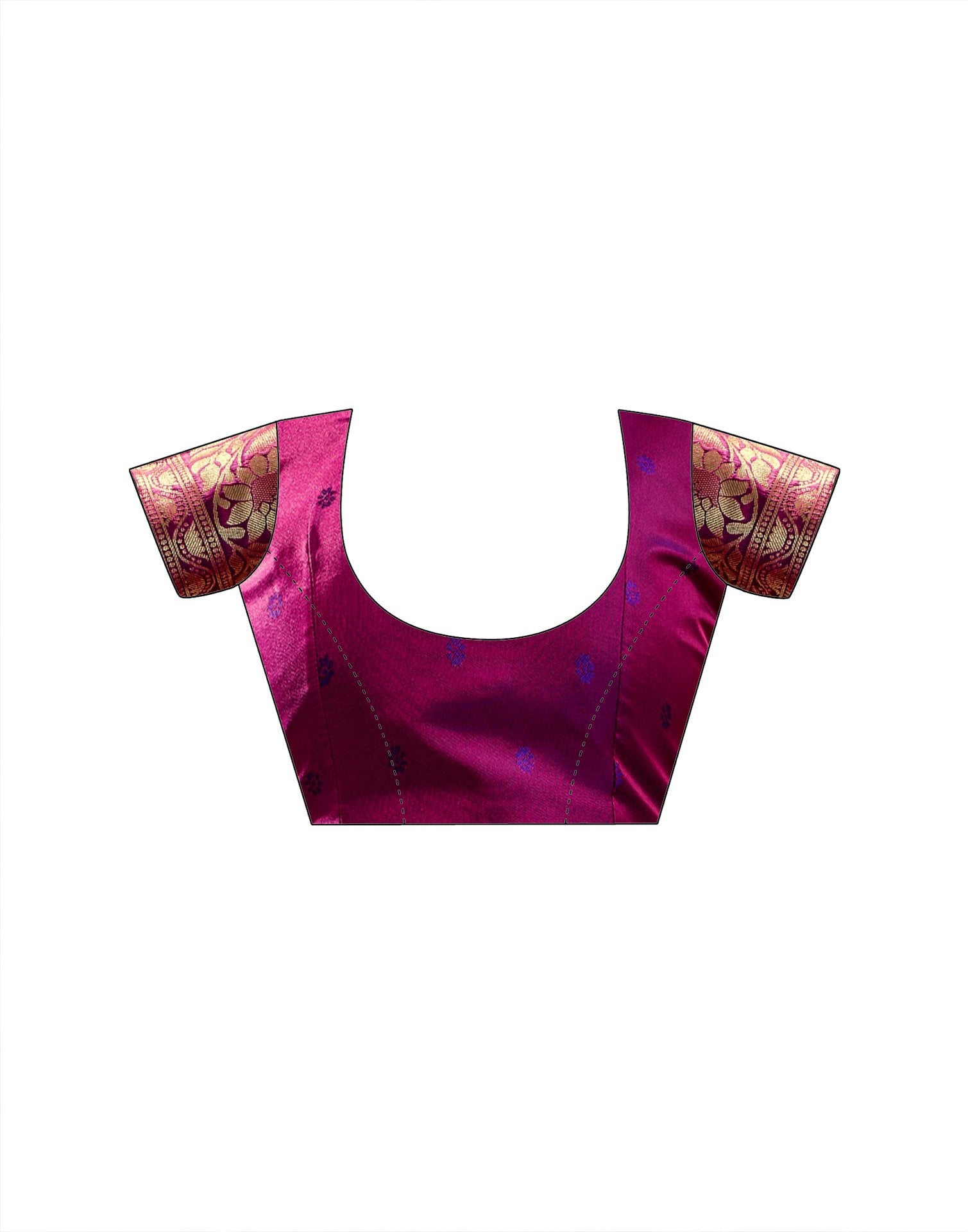 Purple Silk Woven Banarasi Saree