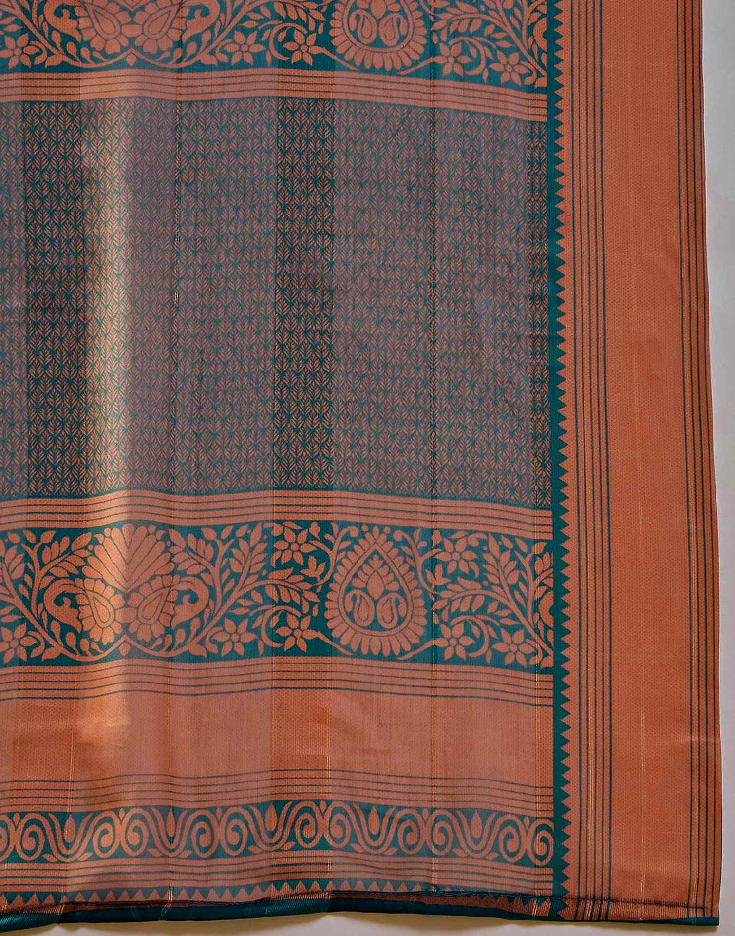 Dusty Purple Georgette Printed Saree
