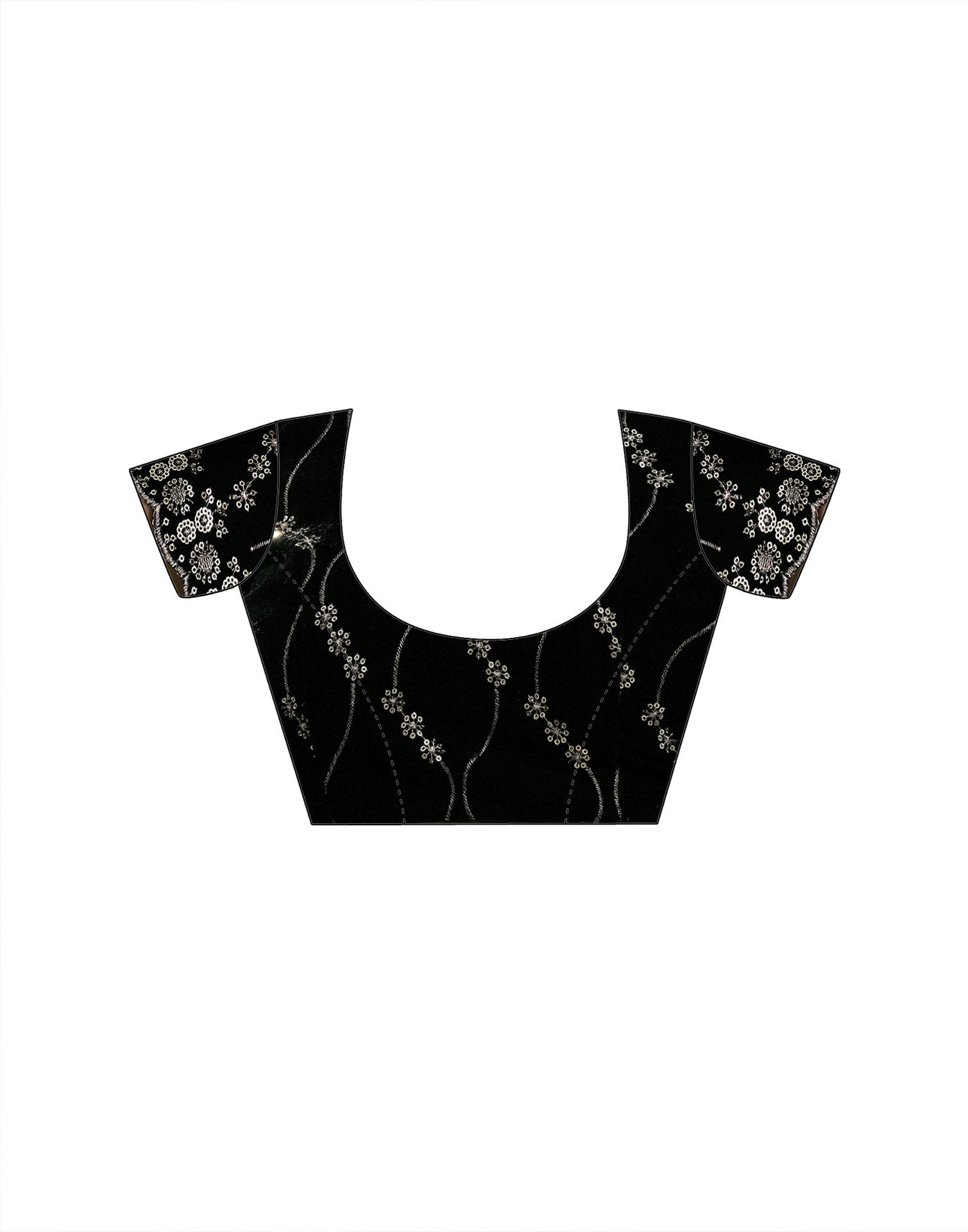 Wine Net Sequence Embroidery Saree