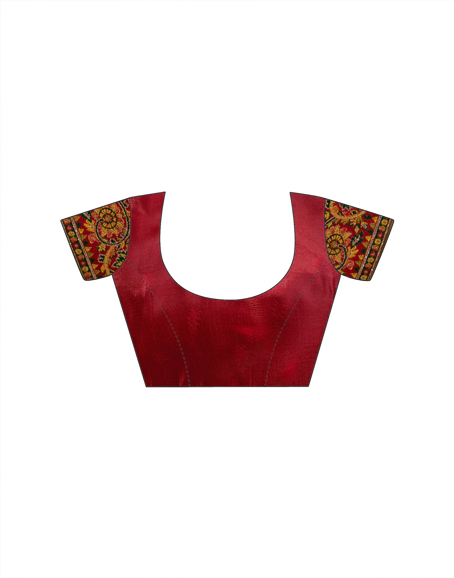 Green Silk Woven Kalamkari Saree