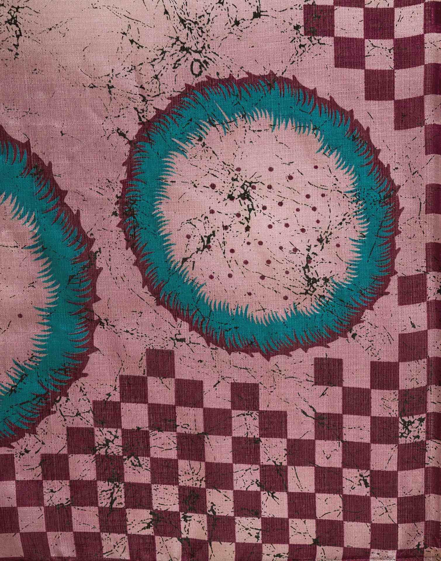 Mauve Khadi Printed Saree