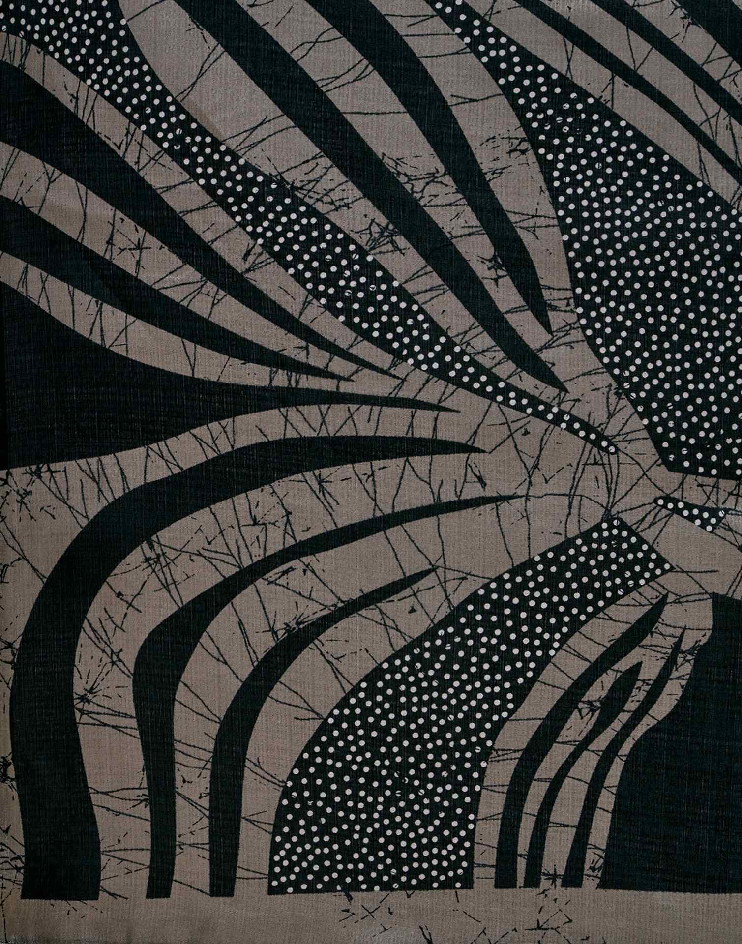 Black Khadi Printed Saree