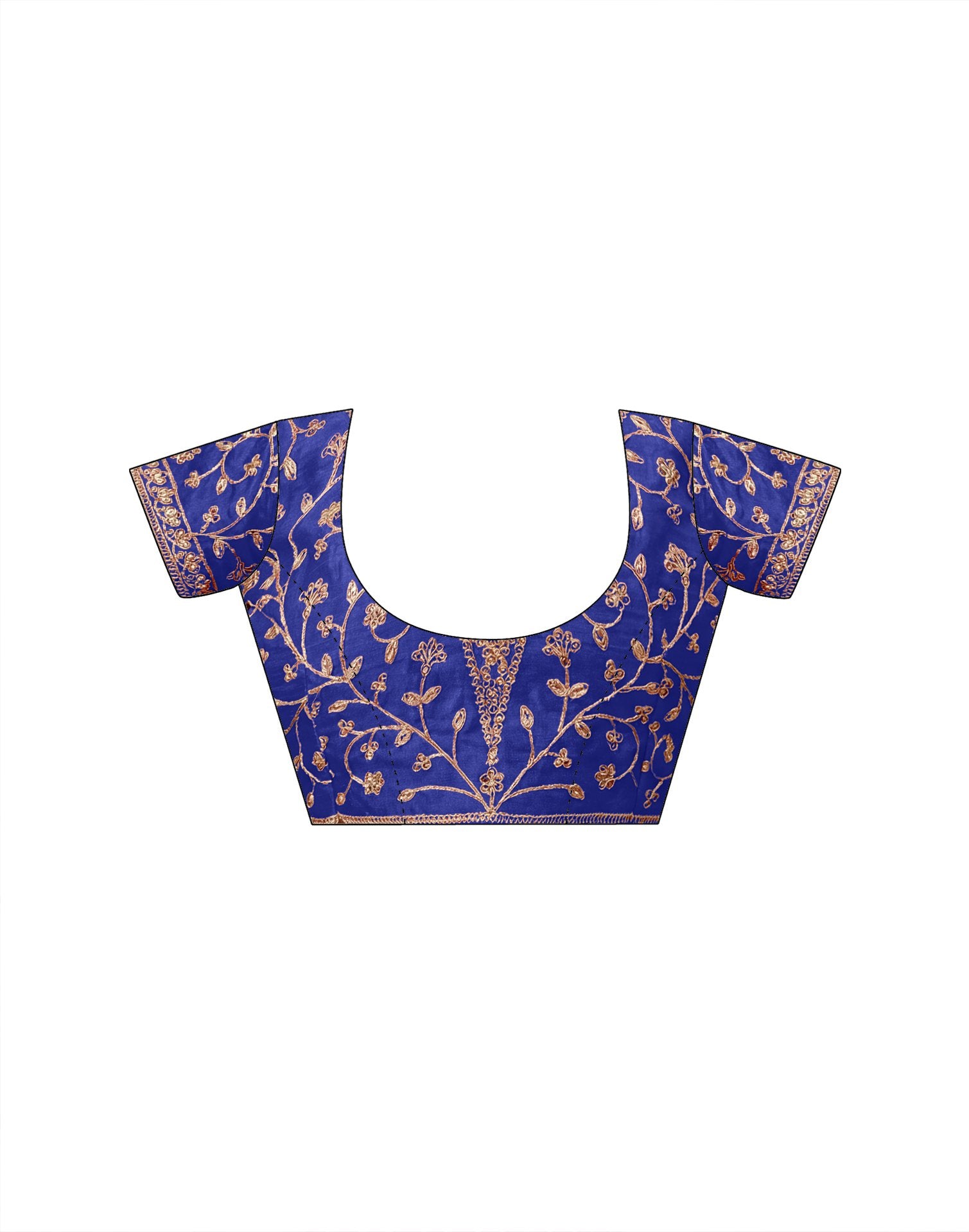 Blue Georgette Laheriya Printed Saree