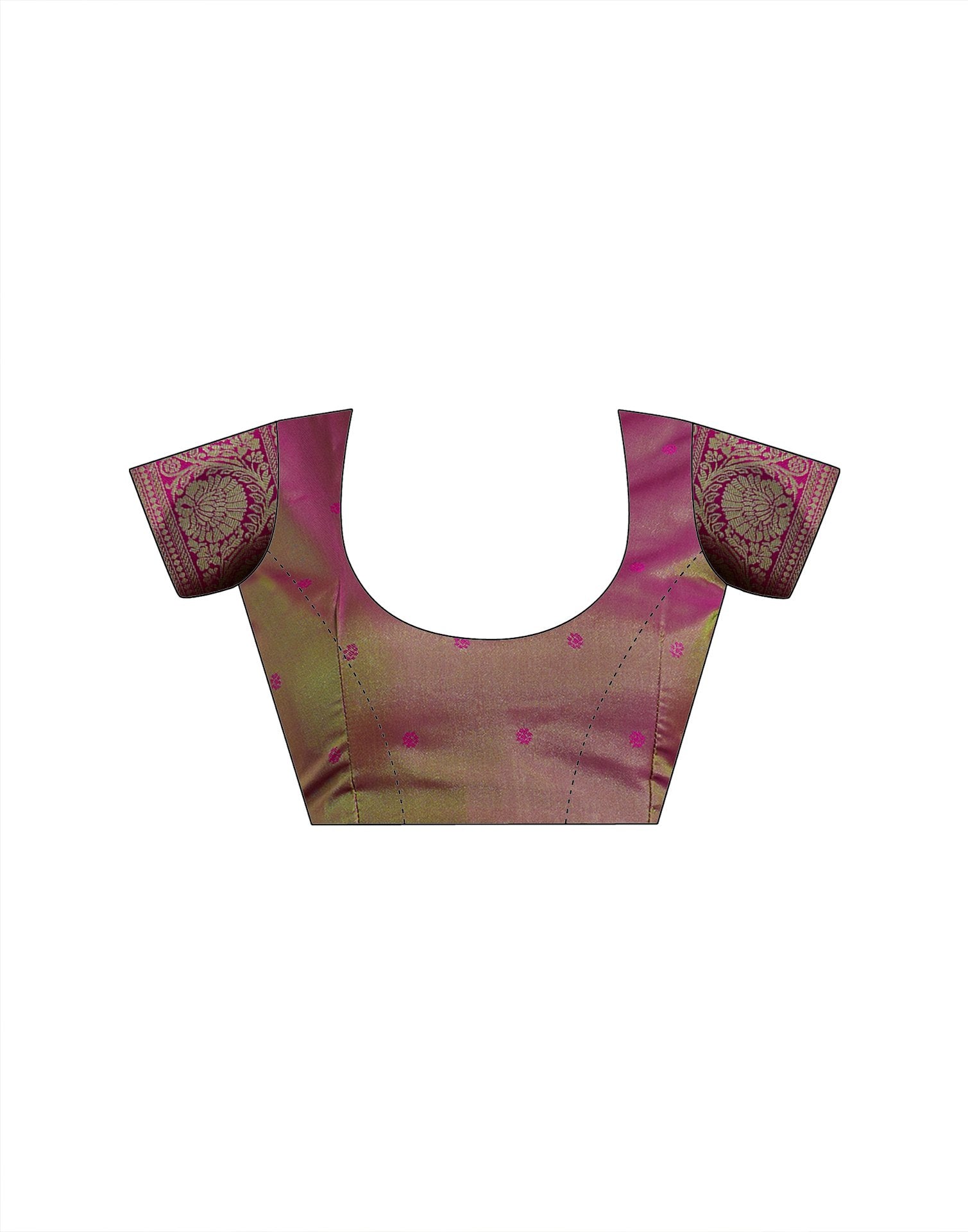 Parrot Green Silk Woven Banarasi Saree