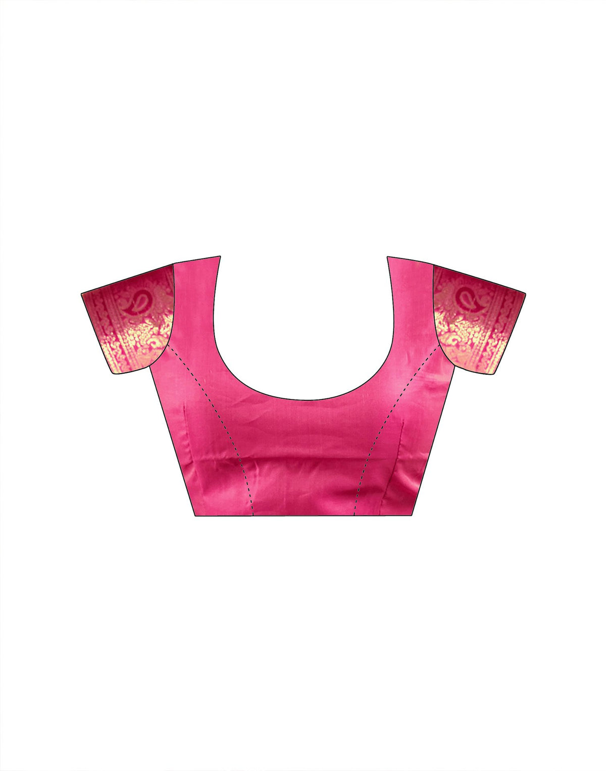 Pink Silk Woven Banarasi Saree