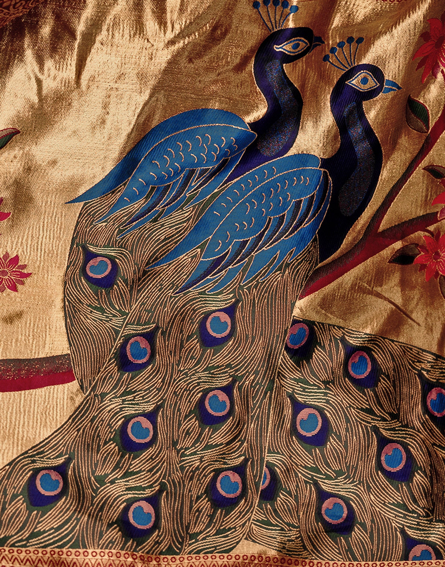 Red Silk Woven Banarasi Saree