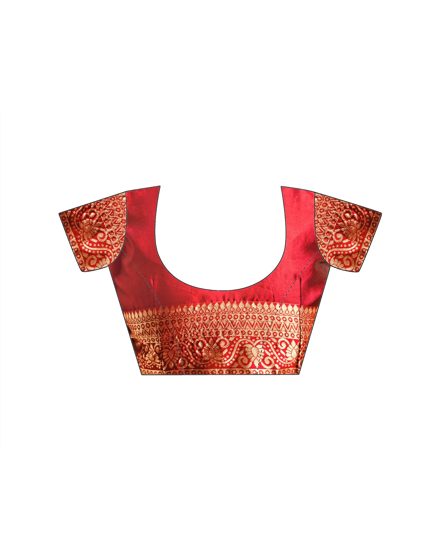 Red Silk Woven Banarasi Saree