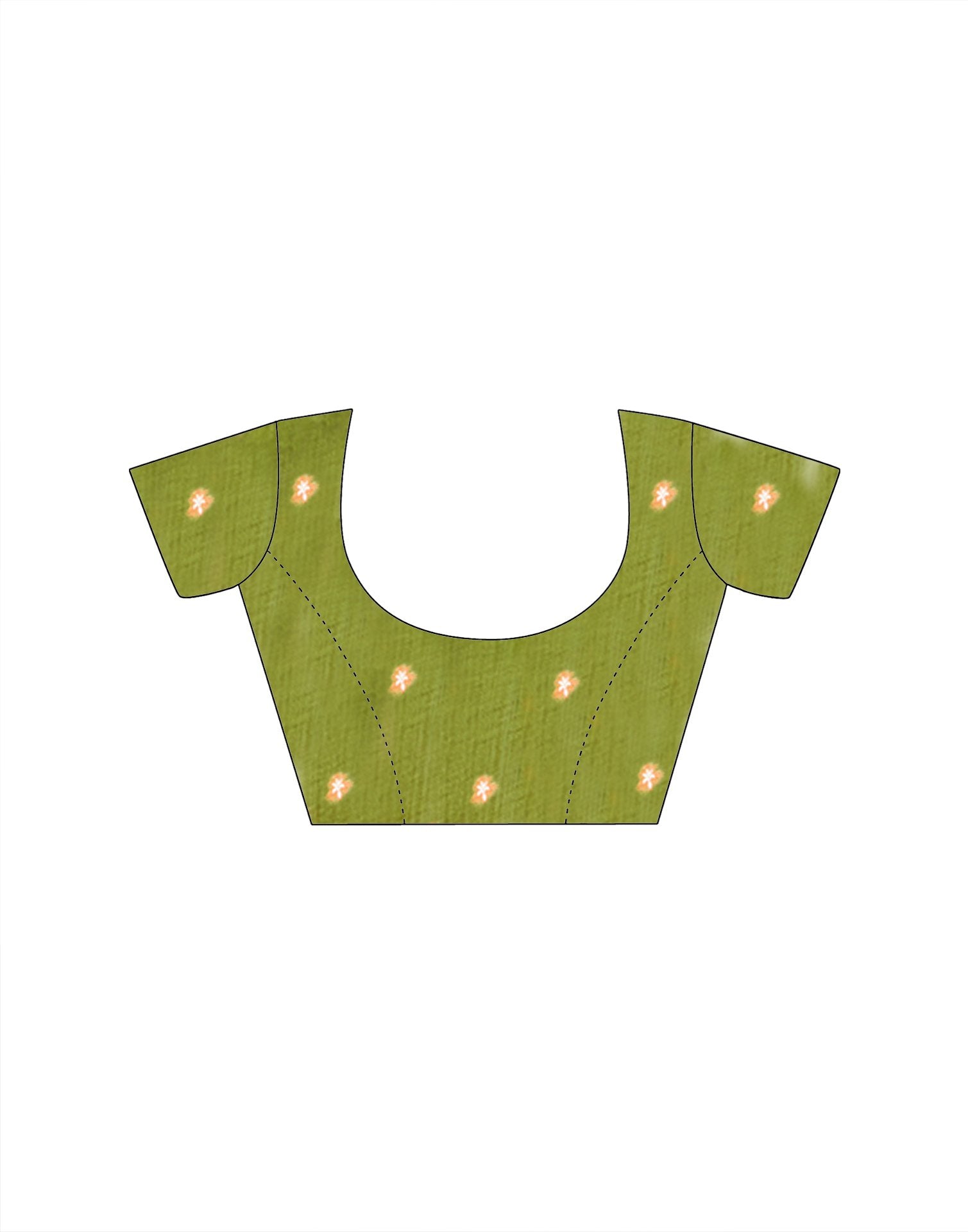 Light Yellow Silk Printed Saree