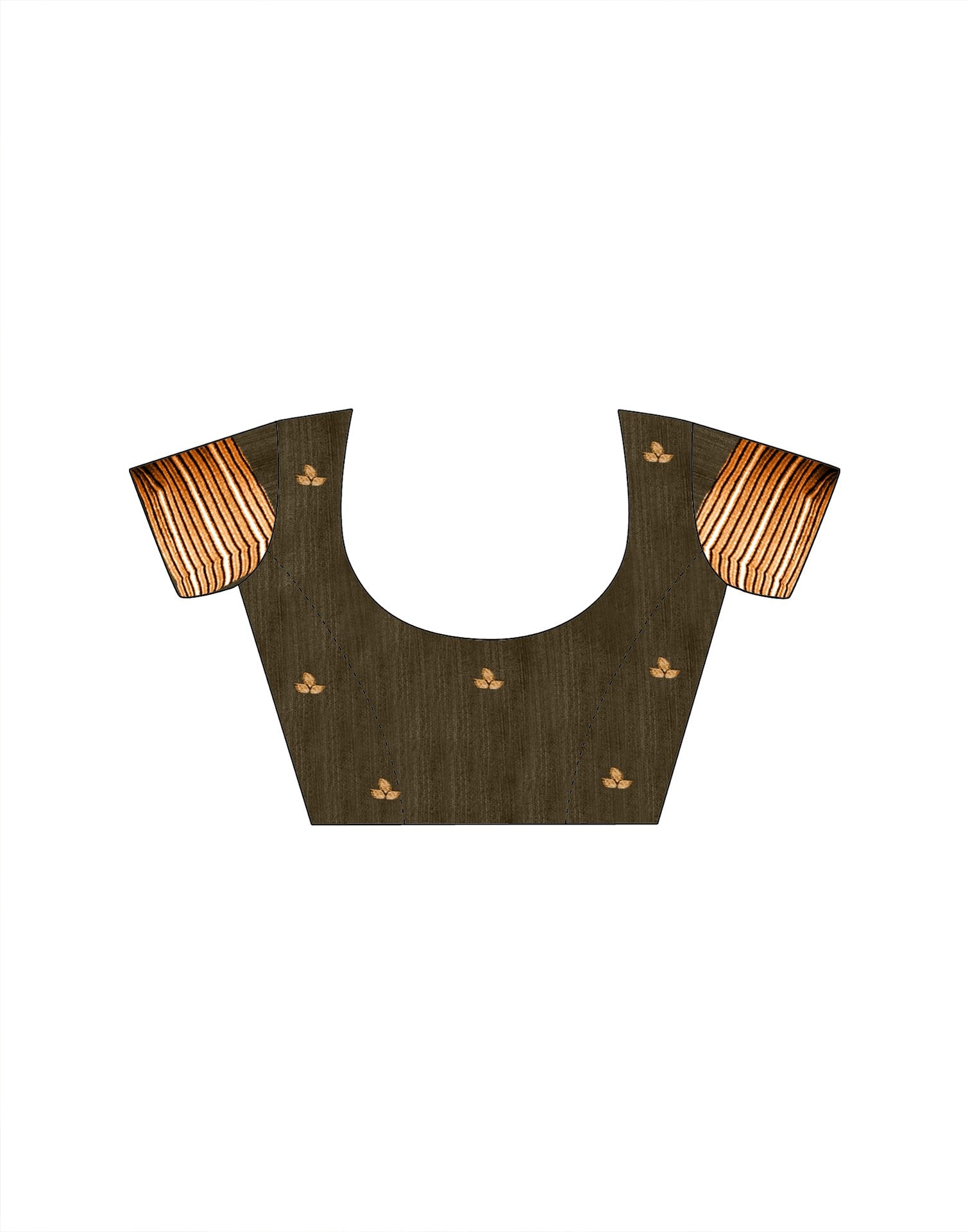 Yellow Silk Woven Printed Saree