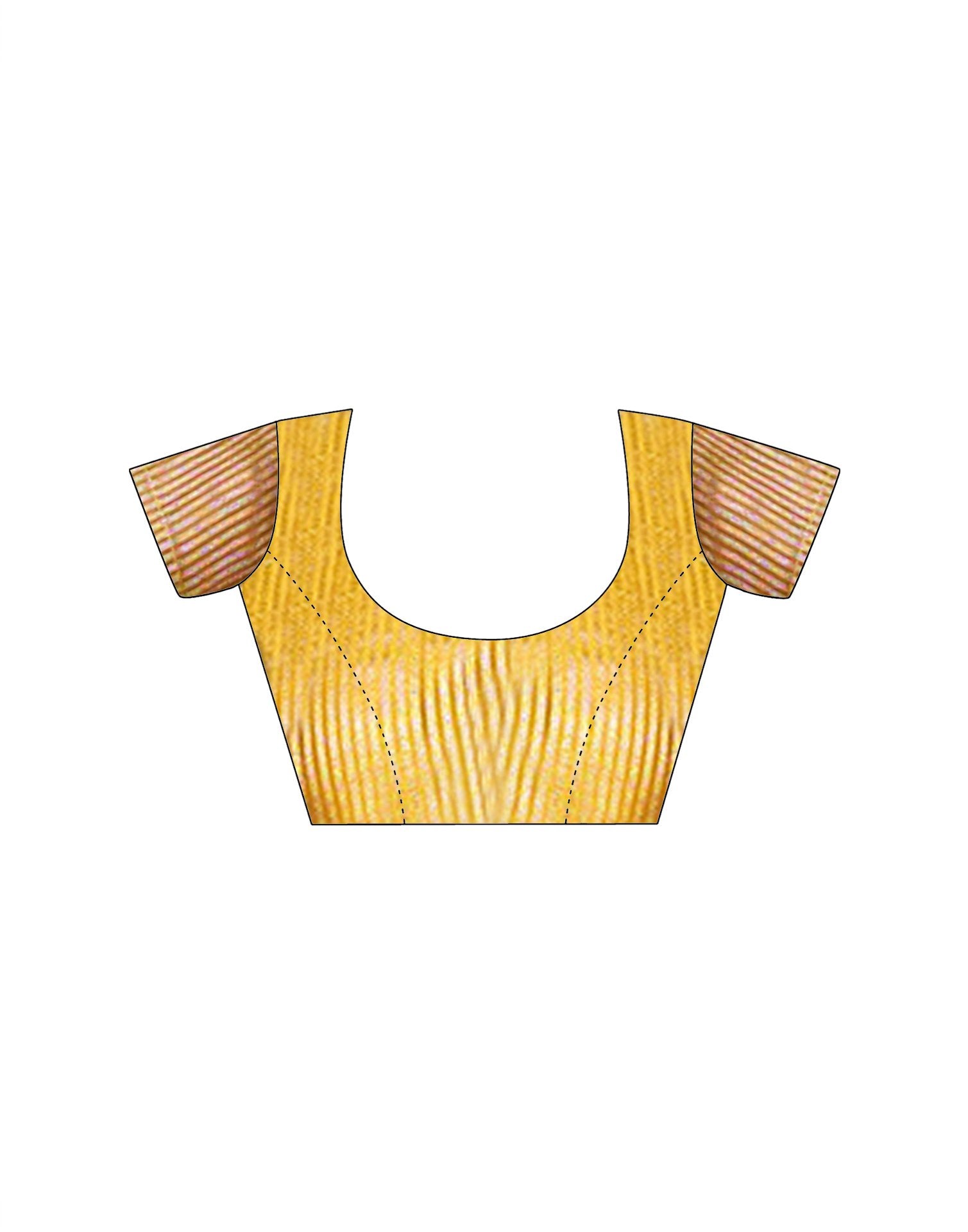 Yellow Tissue Silk Woven Saree