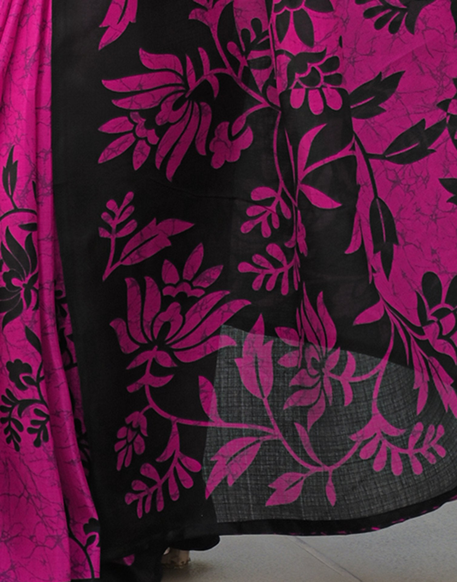 Pink Khadi Printed Saree