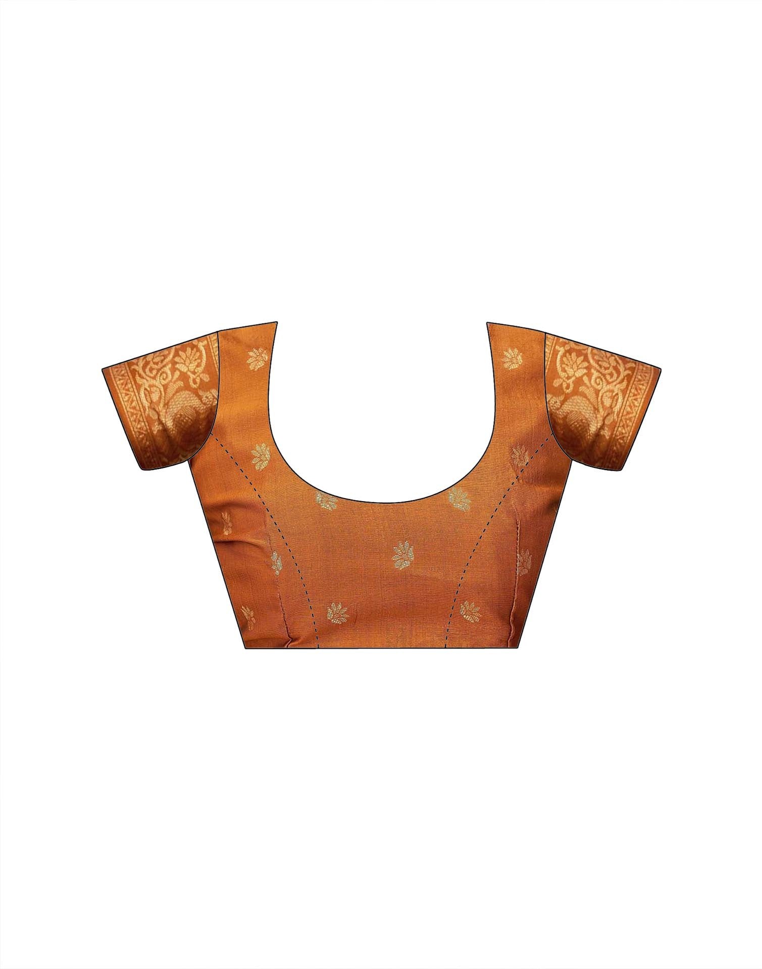 Teal Green Shimmer Silk Woven Banarasi Saree