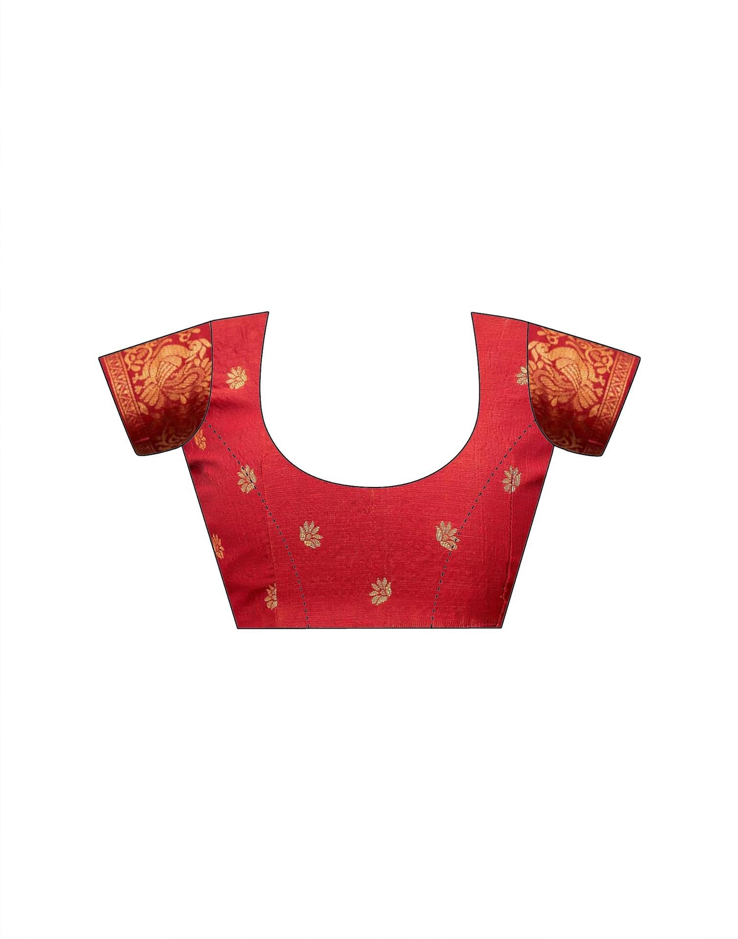 Navy Blue Shimmer Silk Woven Banarasi Saree