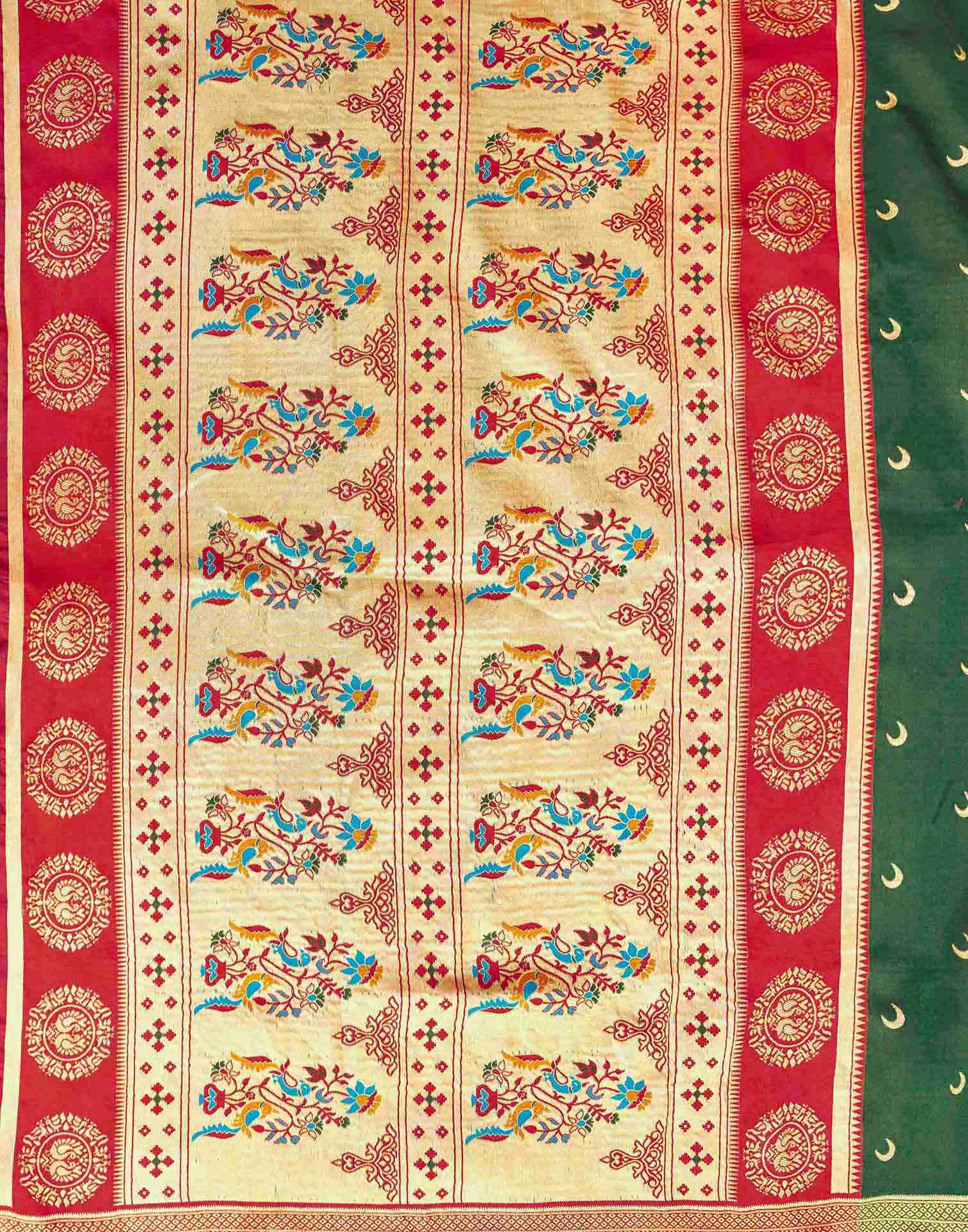 Green Silk Woven Paithani Saree