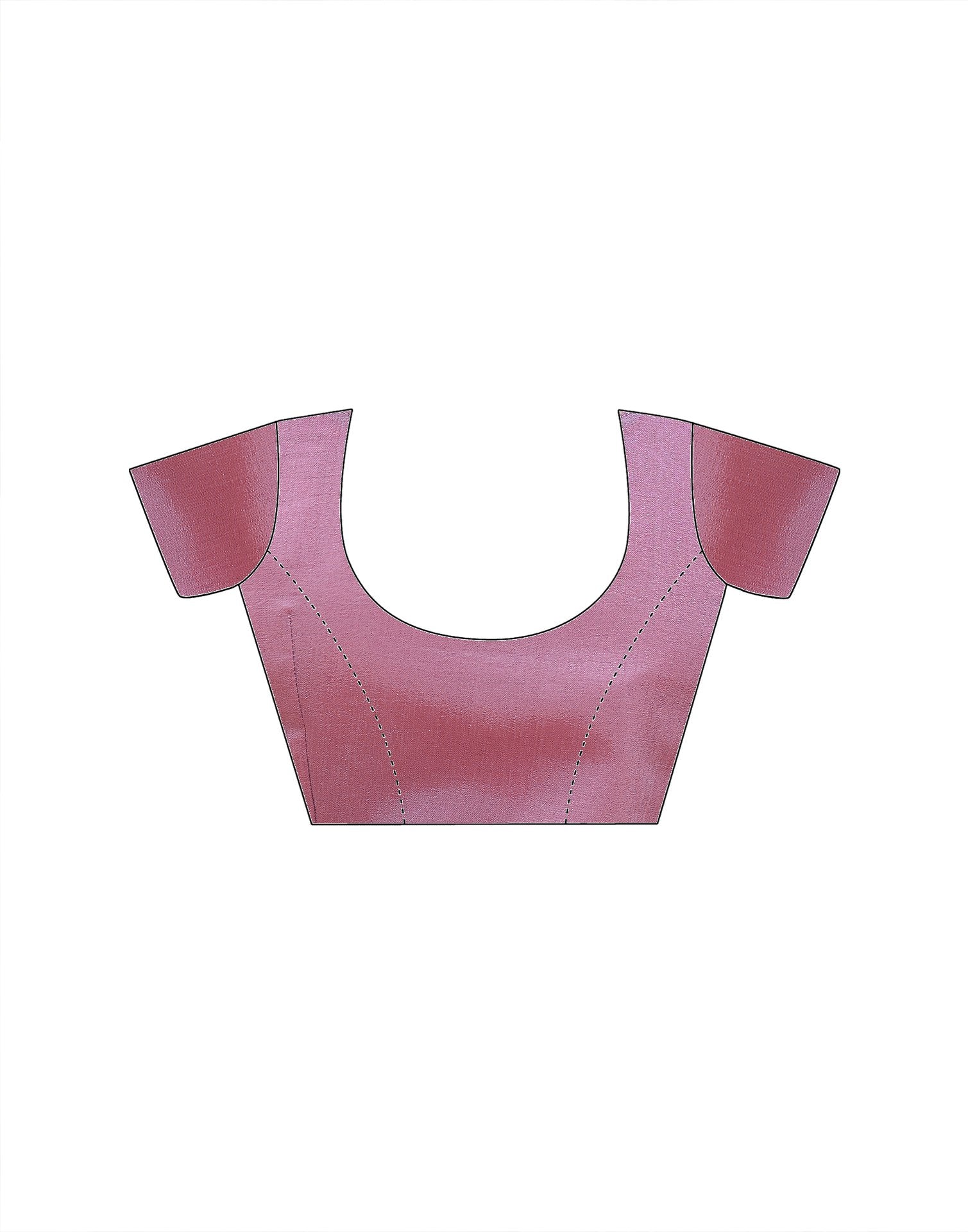 Dusty Mauve Vichitra Silk Foil Printed Saree
