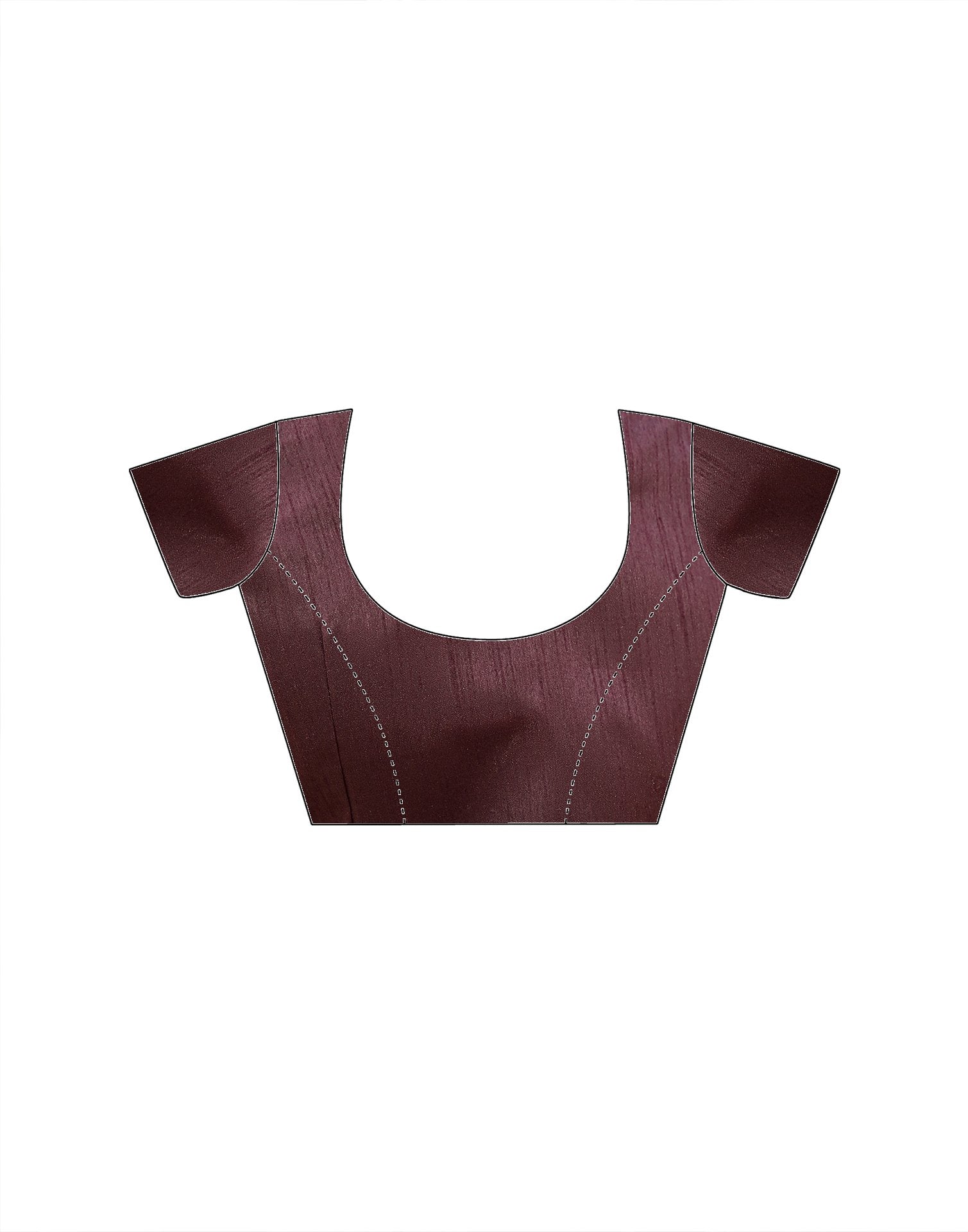 Maroon Chiffon Foil Printed Saree