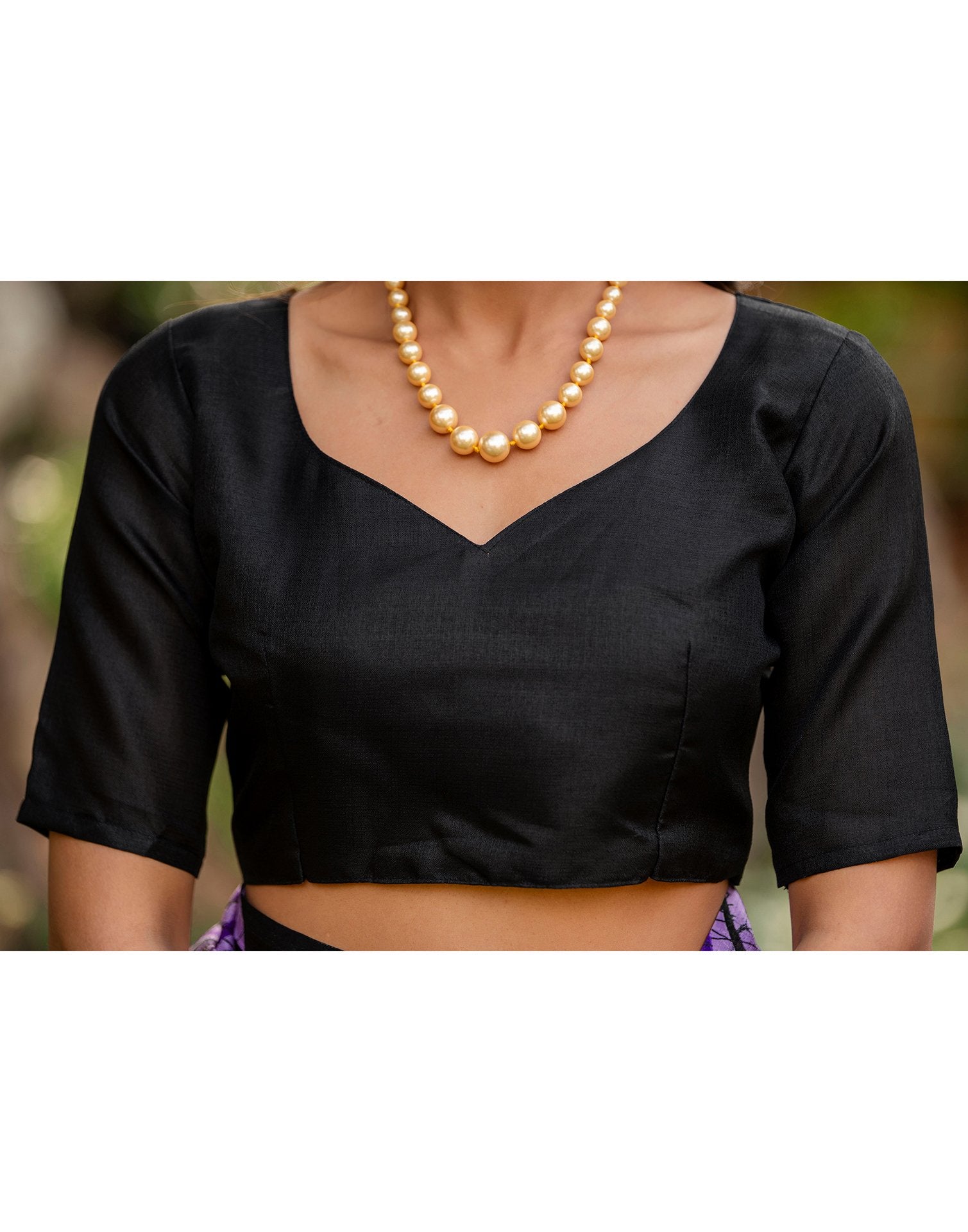 Black Khadi Printed Saree