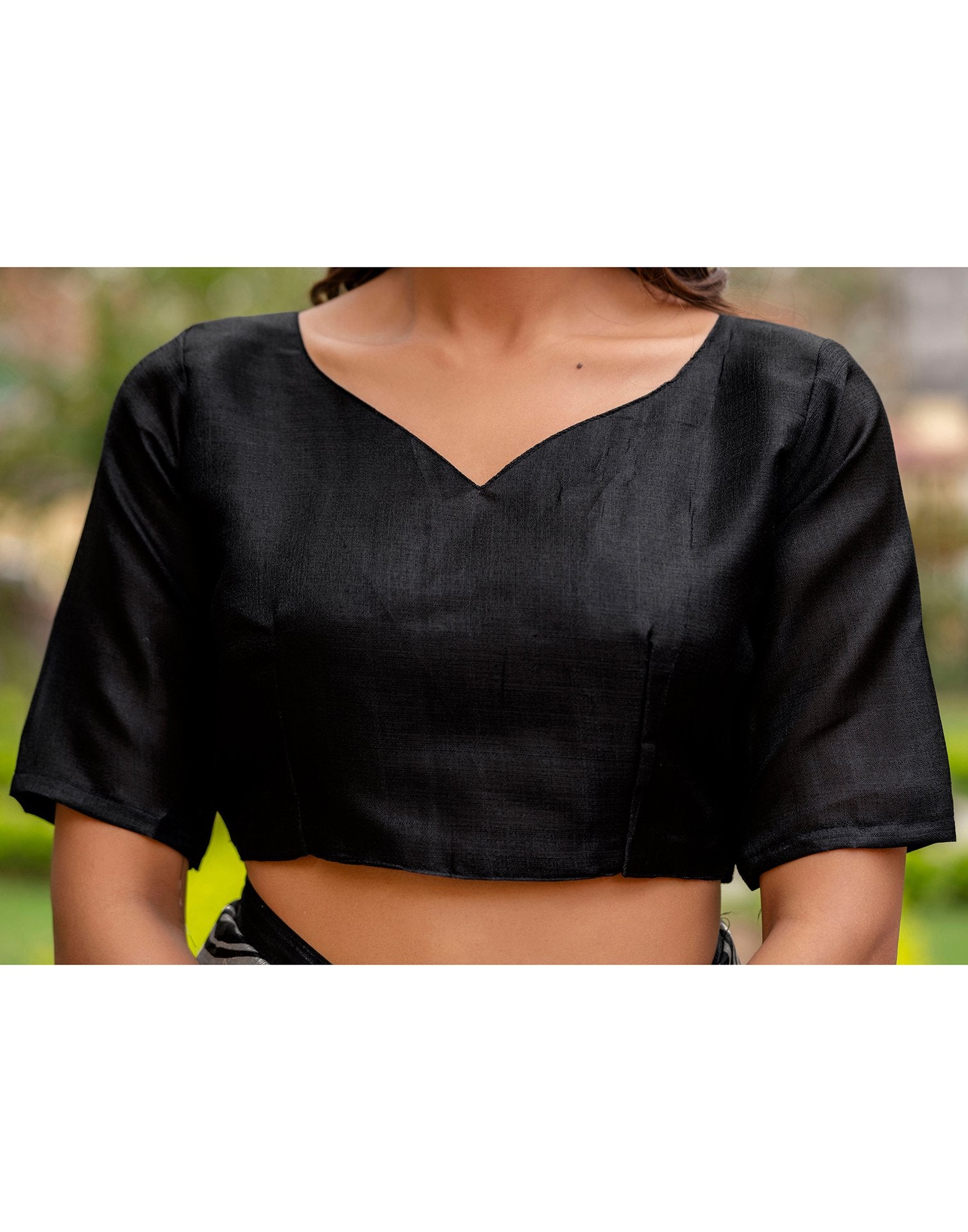 Black Khadi Printed Saree