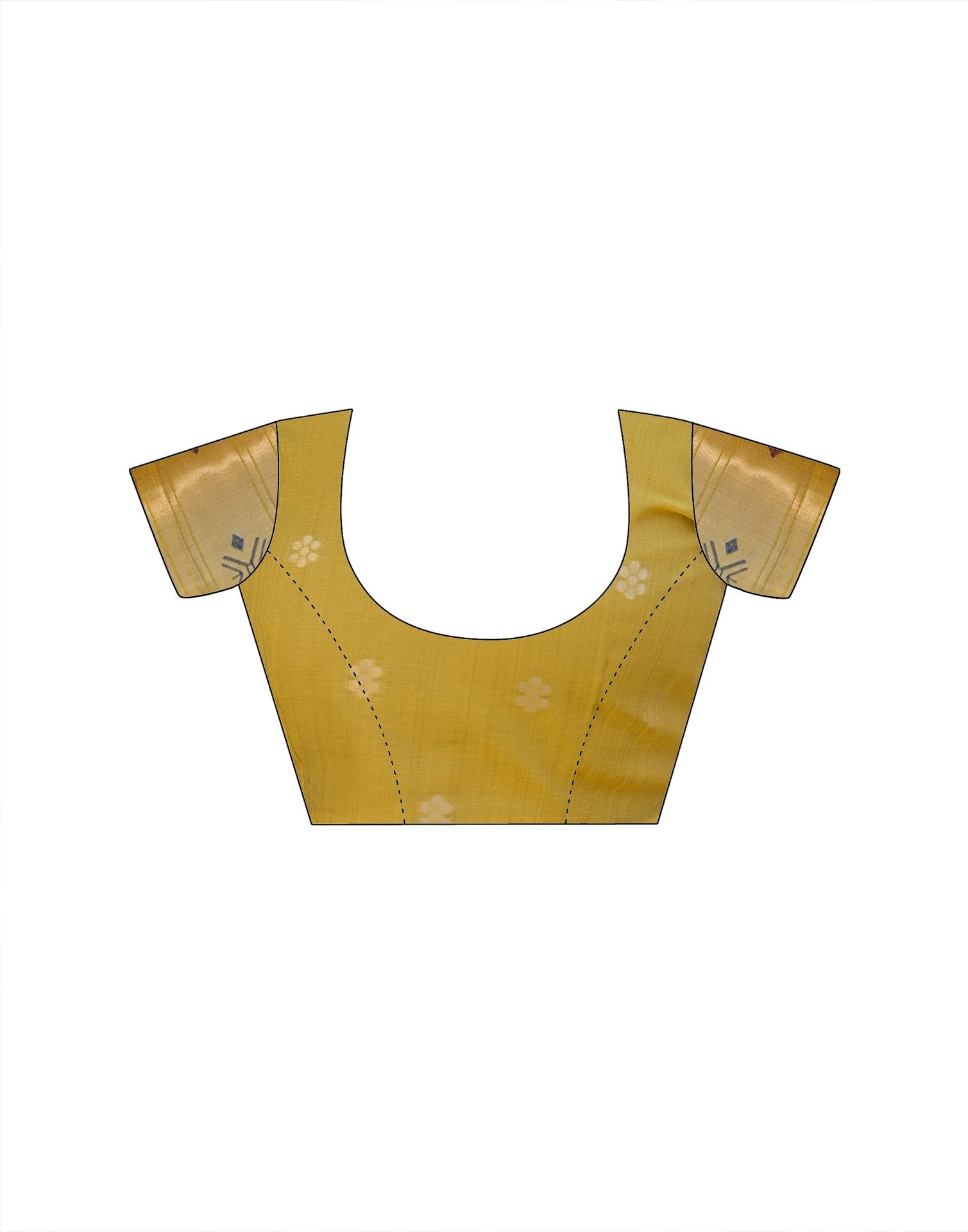Yellow Cotton Woven Paithani Saree