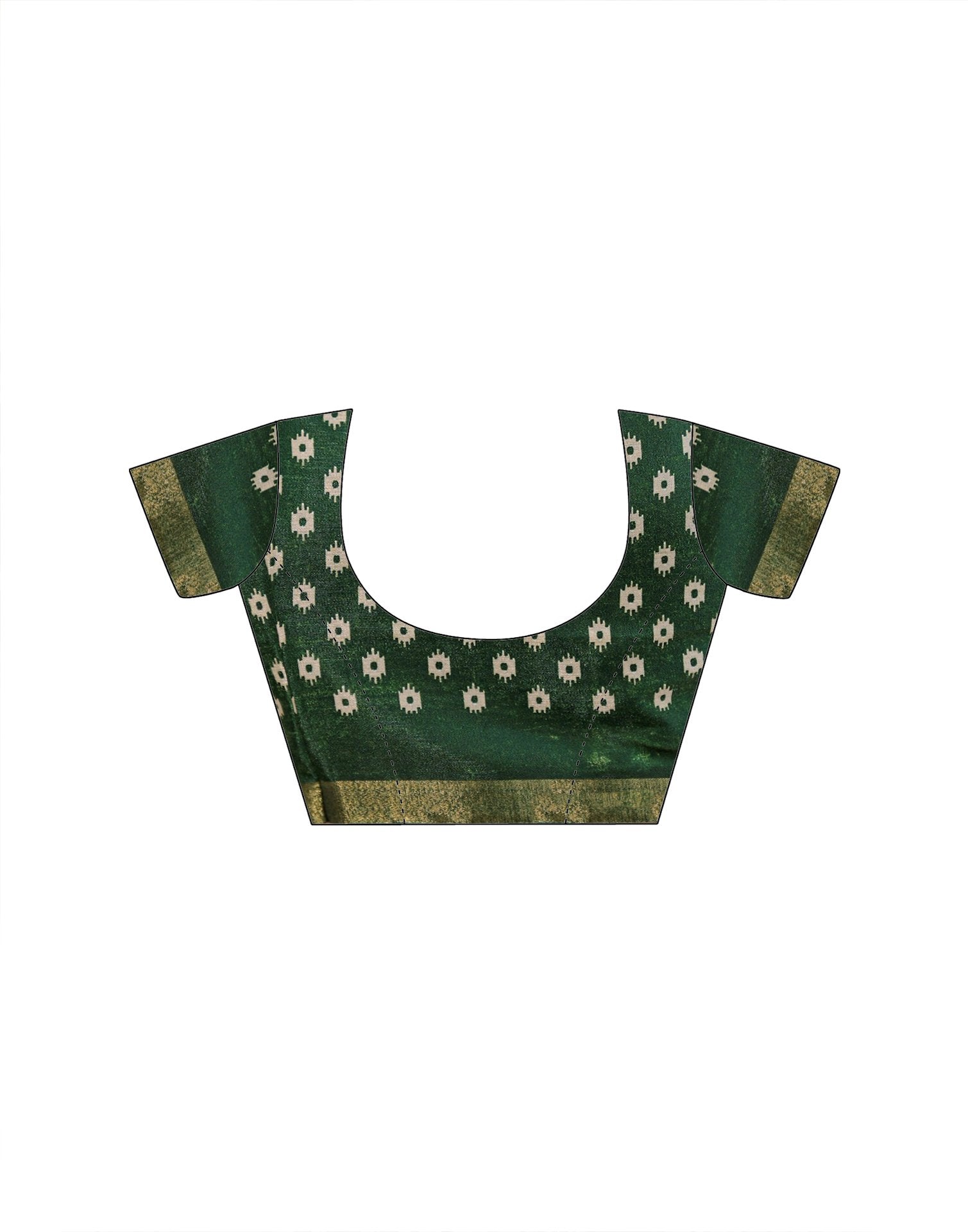 Dusty Beige Silk Ikkat Printed Saree
