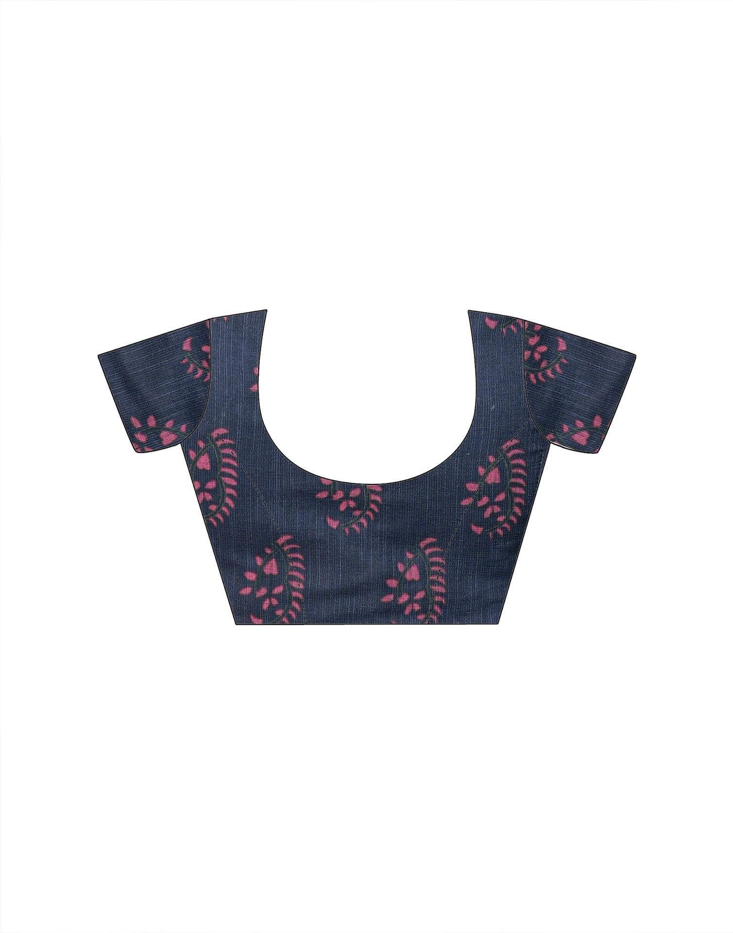 Beige Linen Printed Saree