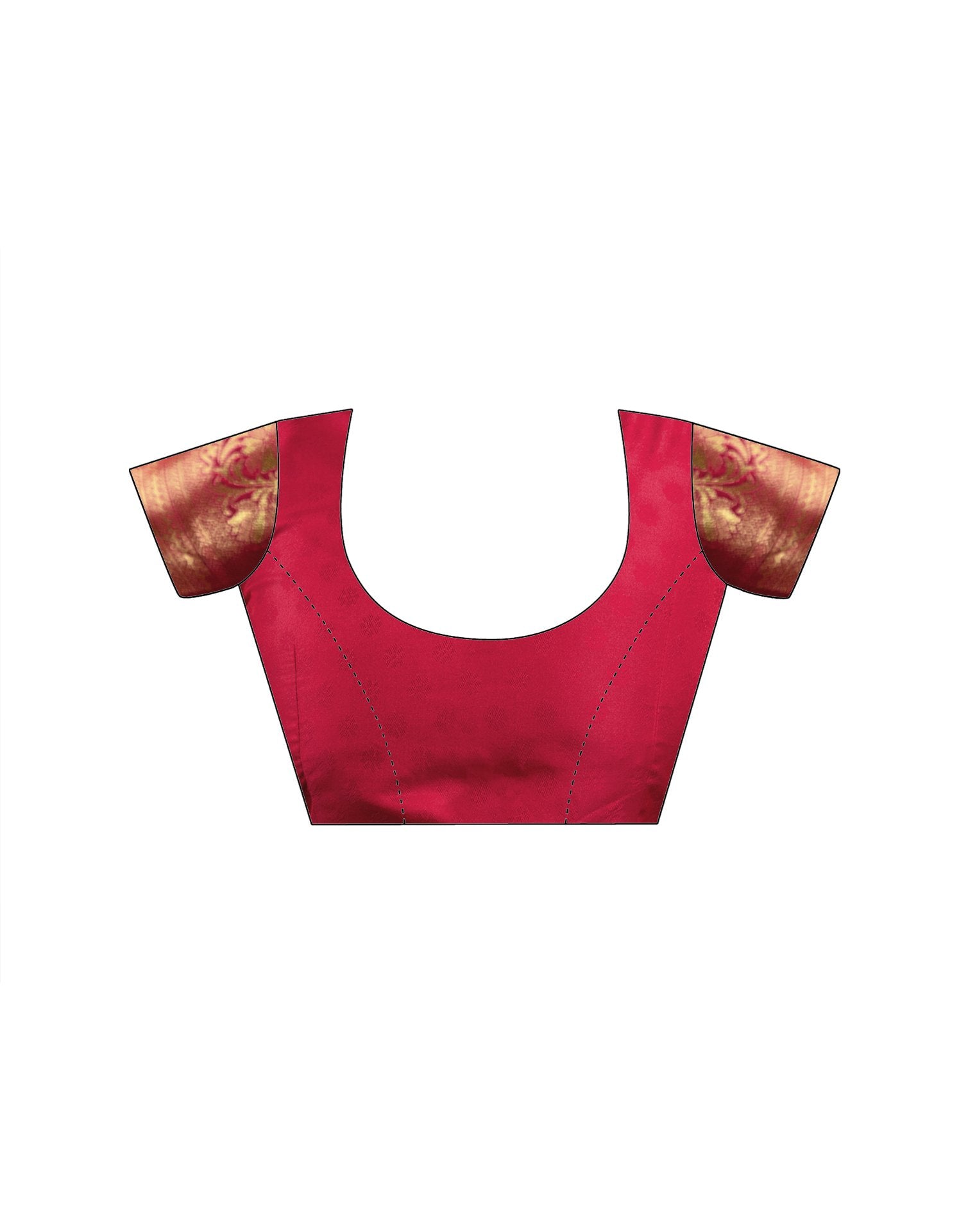 Pink Silk Woven Banarasi Saree