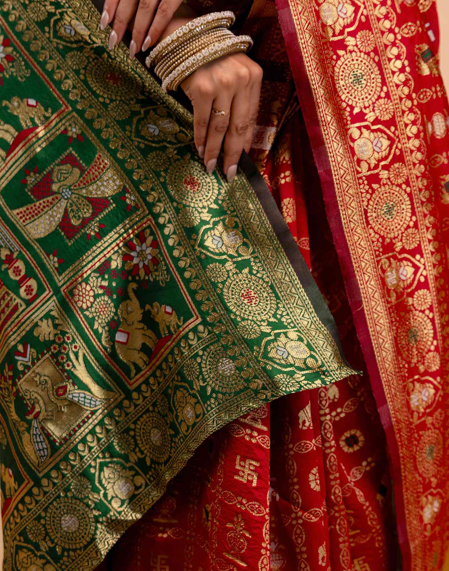 Red Silk Woven Patola Saree
