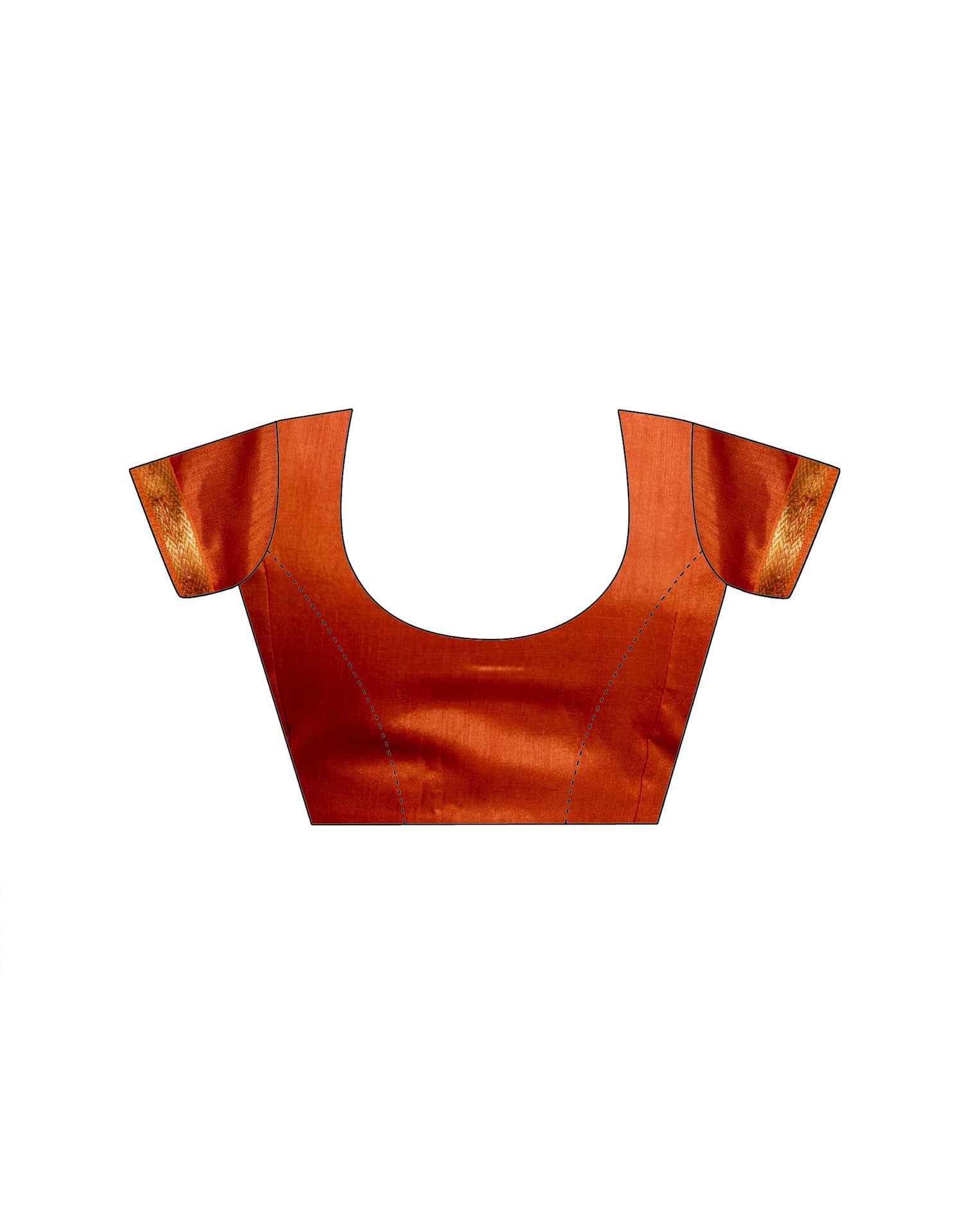Orange Chiffon Mirror Work Laheria Printed Saree
