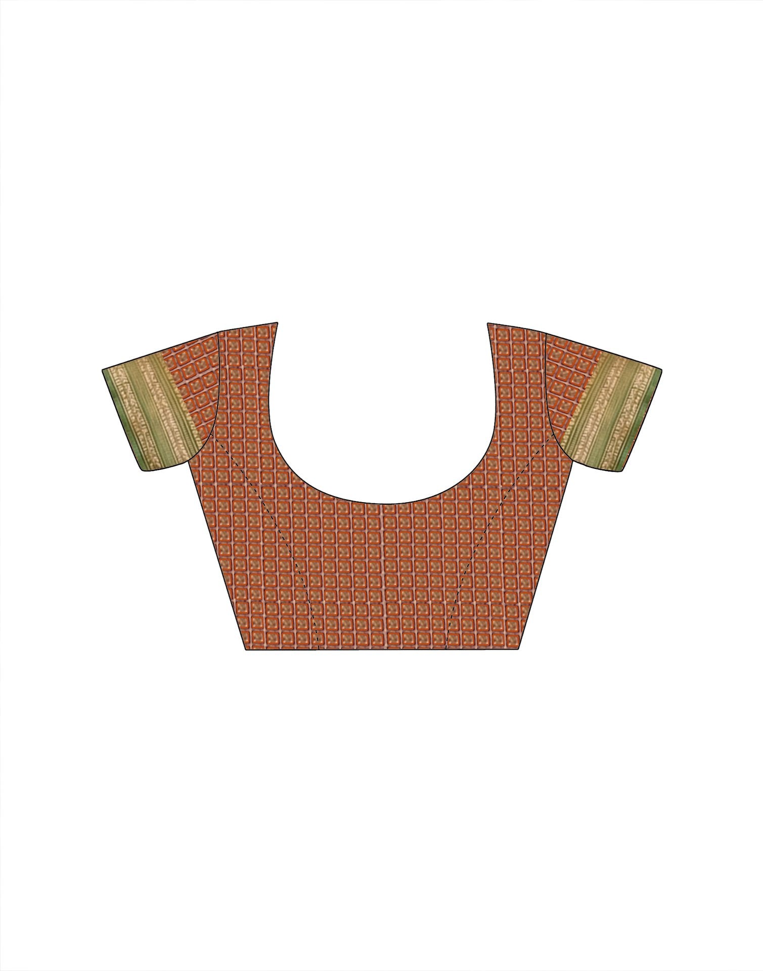 Orange Silk Woven Kanjivaram Saree