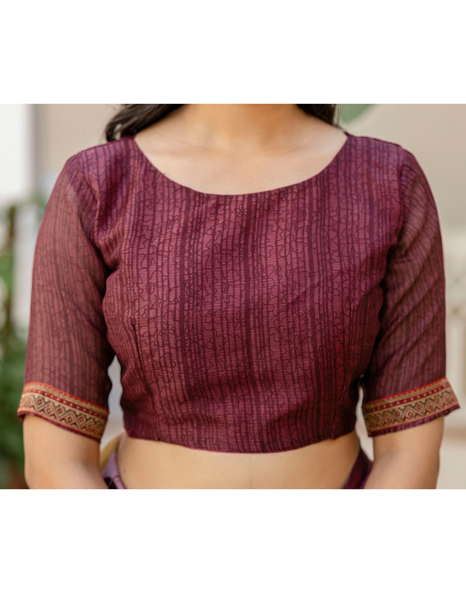 Dusty Rose Pink Georgette Printed Lace Saree