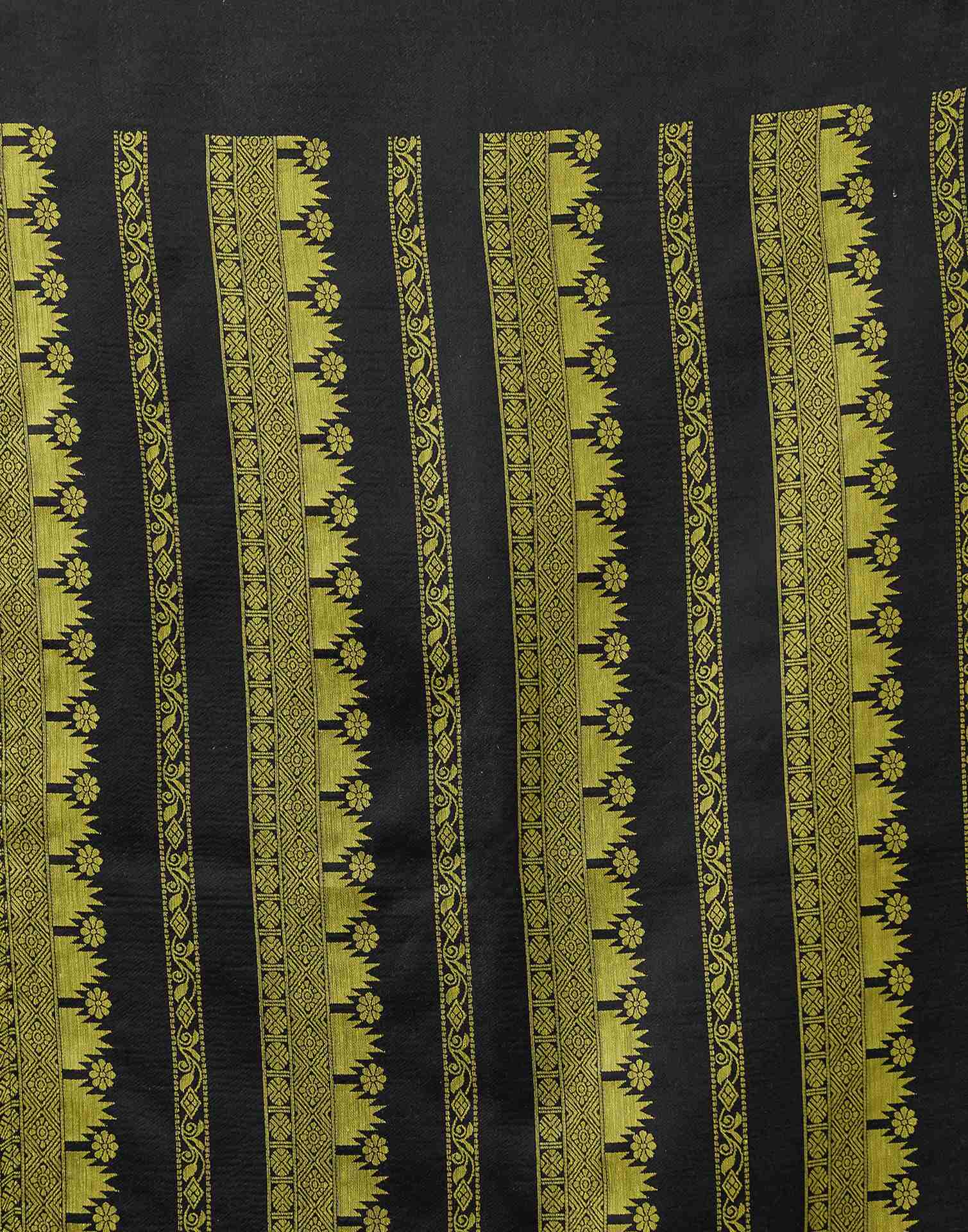 Parrot Green Chanderi Woven Saree