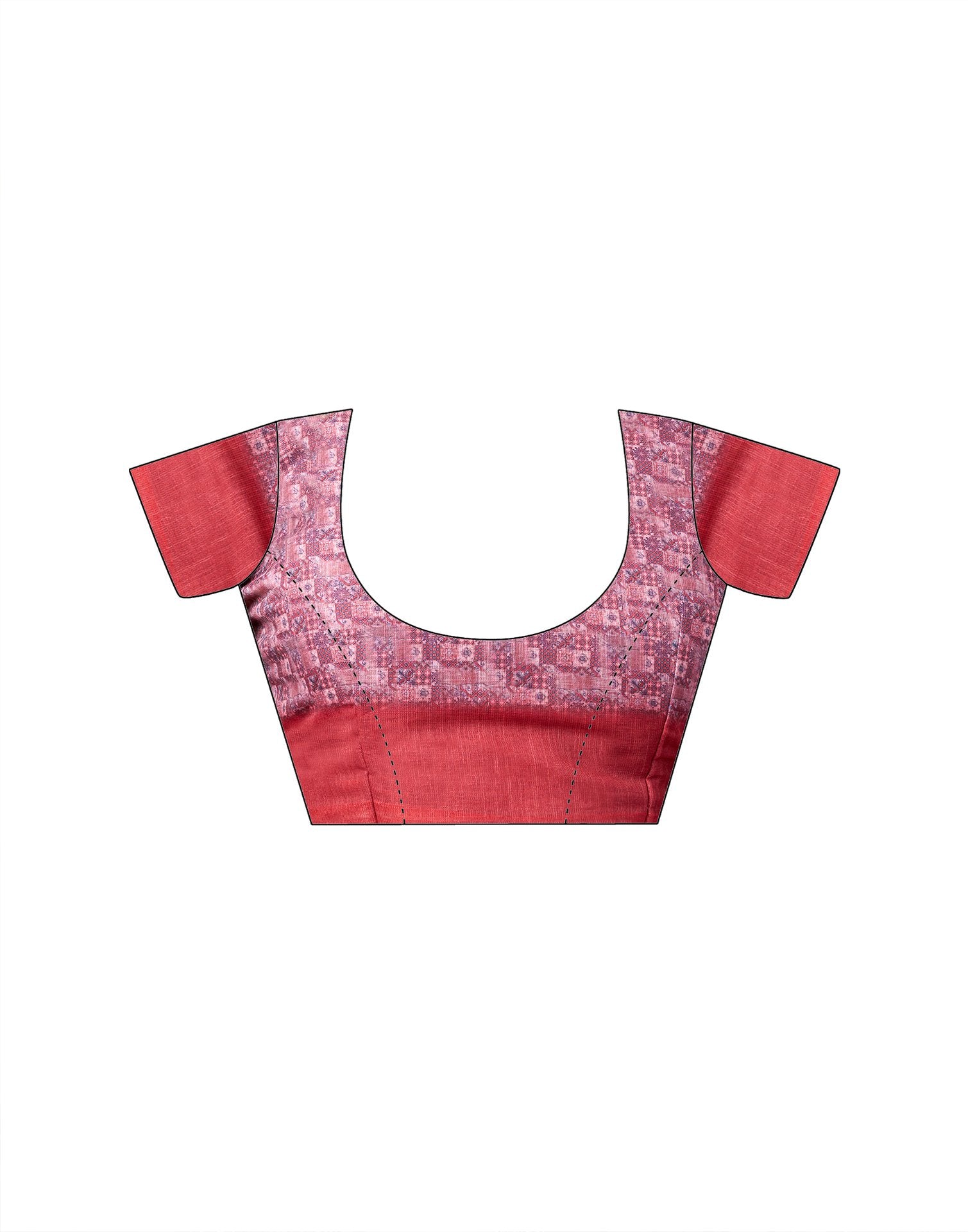 Pink Linen Printed Saree