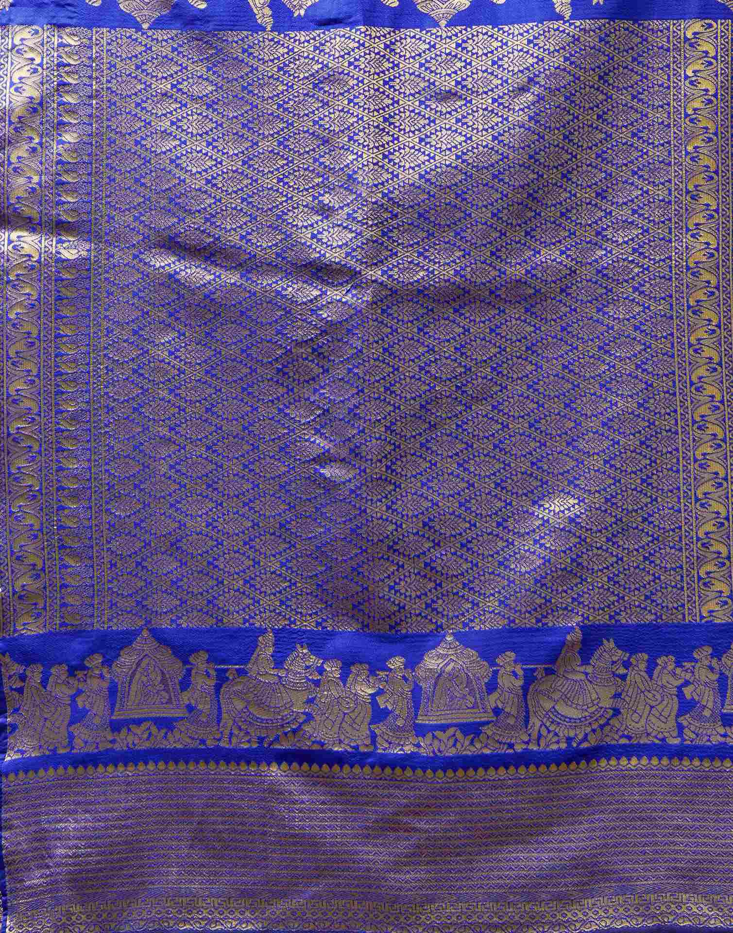 Blue Silk Woven Kanjivaram Saree