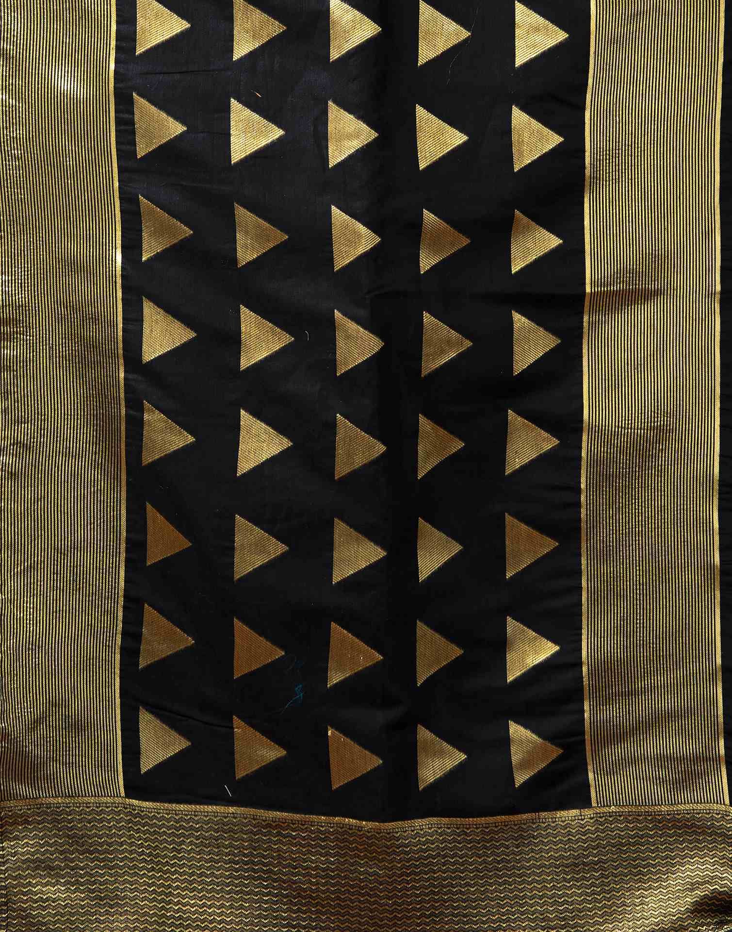 Black Silk Woven Banarasi Saree