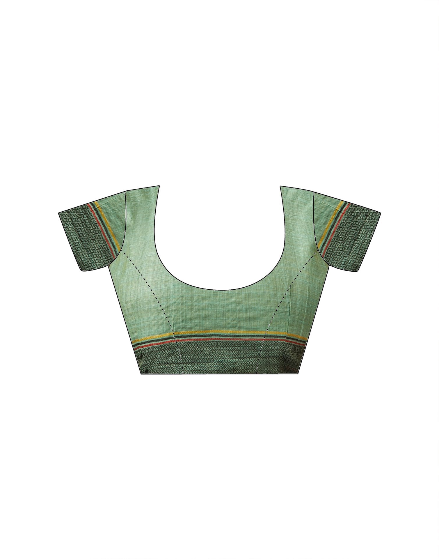 Light Turquoise Chanderi Woven Saree