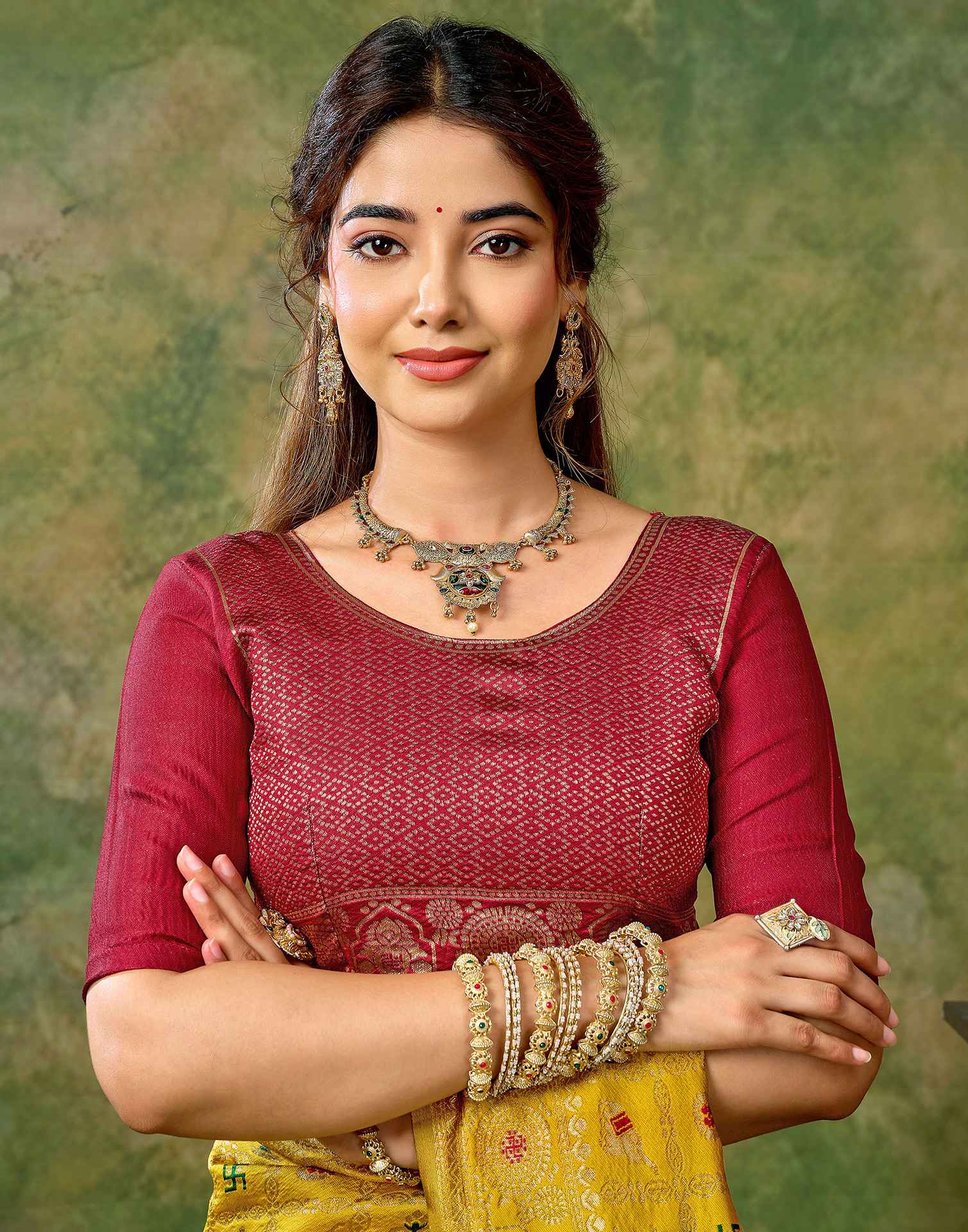Yellow Silk Woven Patola Saree