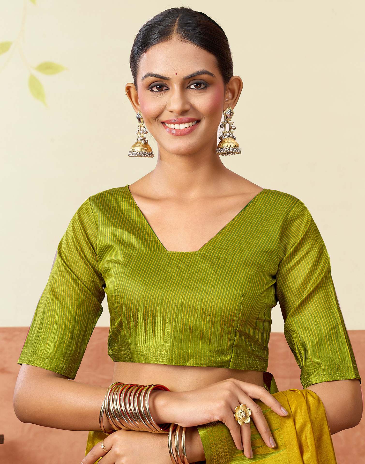 Yellow Silk Woven Kanjivaram Saree