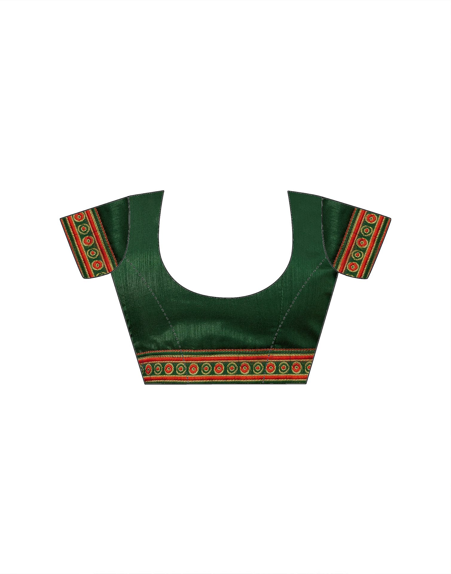 Green Georgette Bandhani Saree